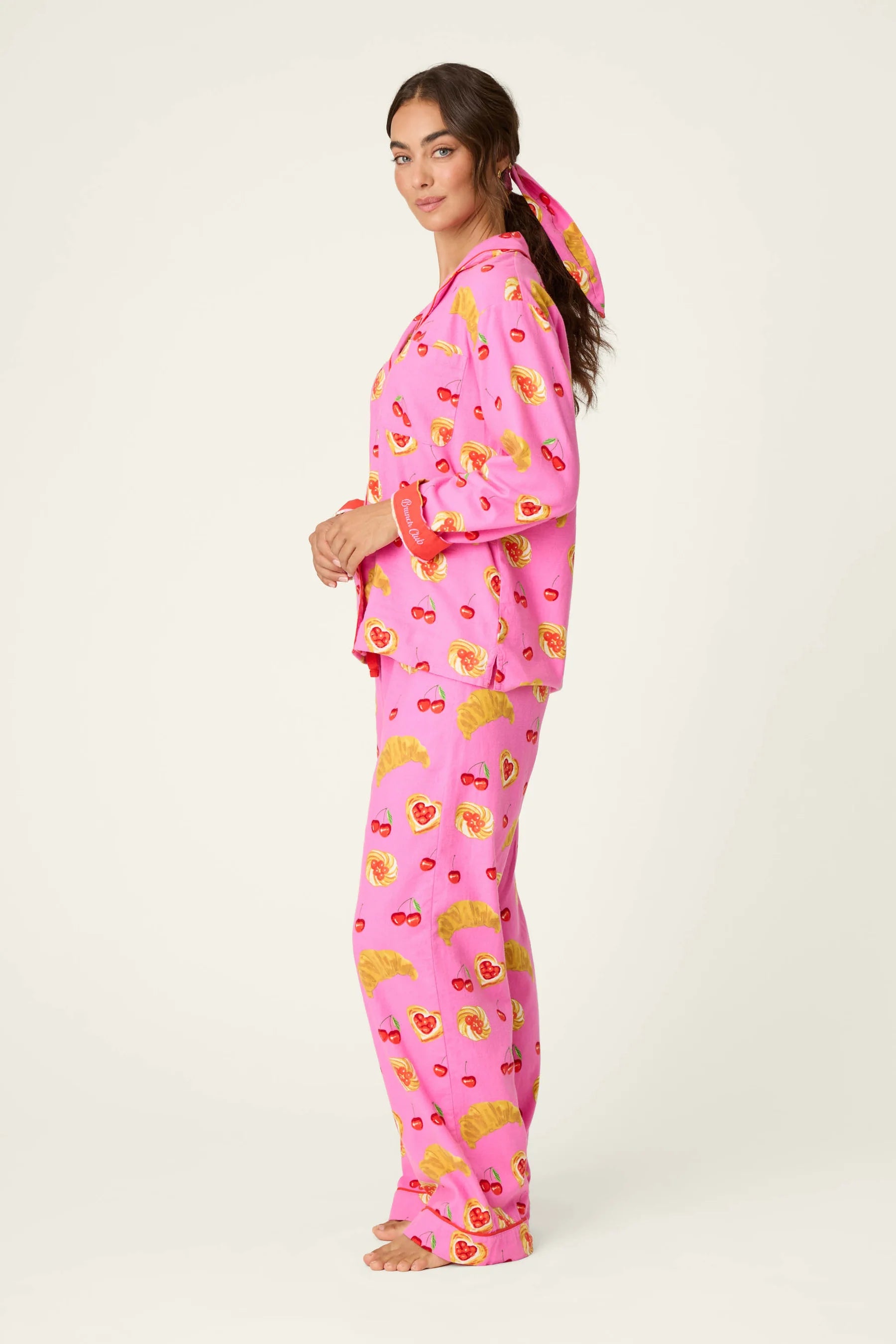 PJ Salvage Flannel PJ Set - Brunch Club Rose