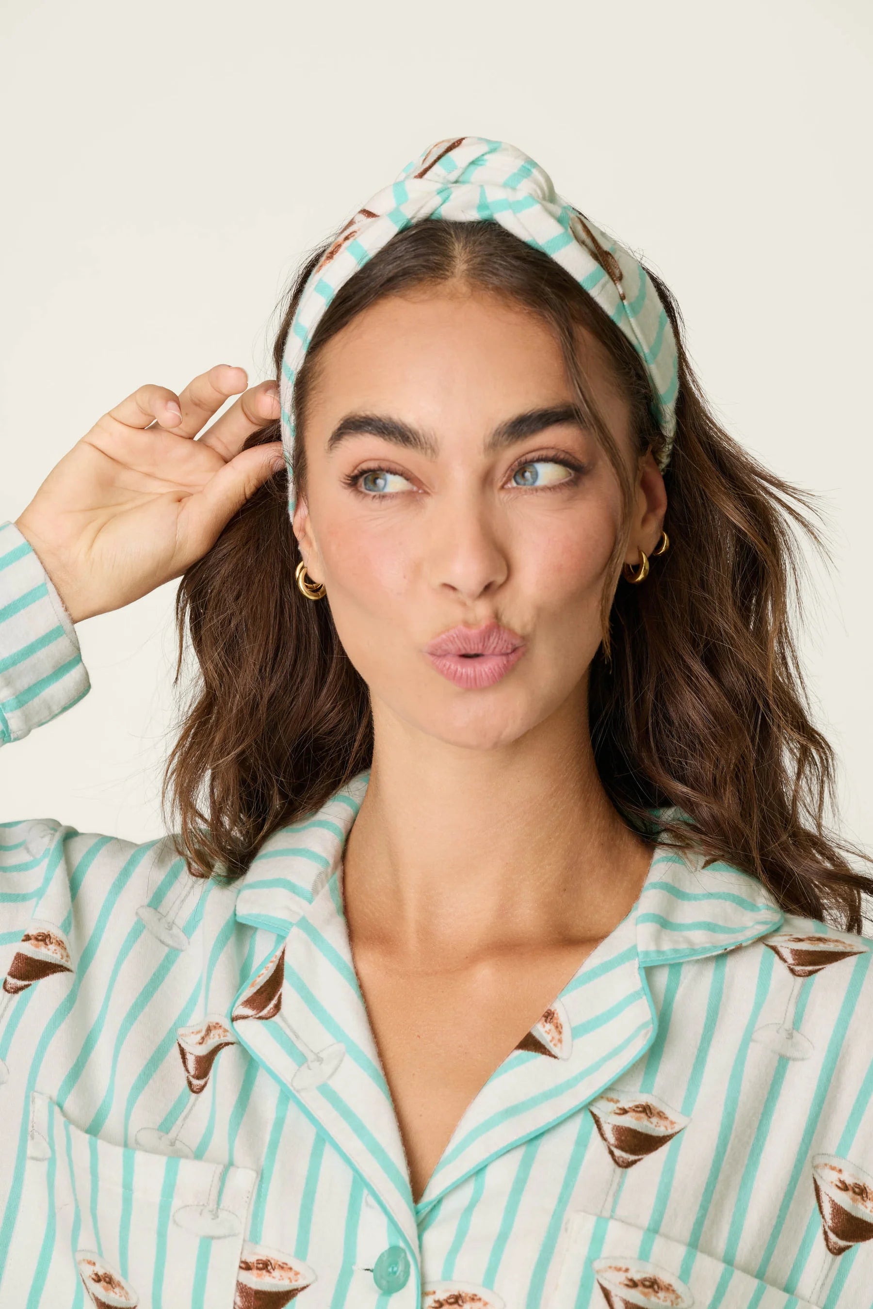 PJ Salvage Flannel PJ Set - Tipsy Time