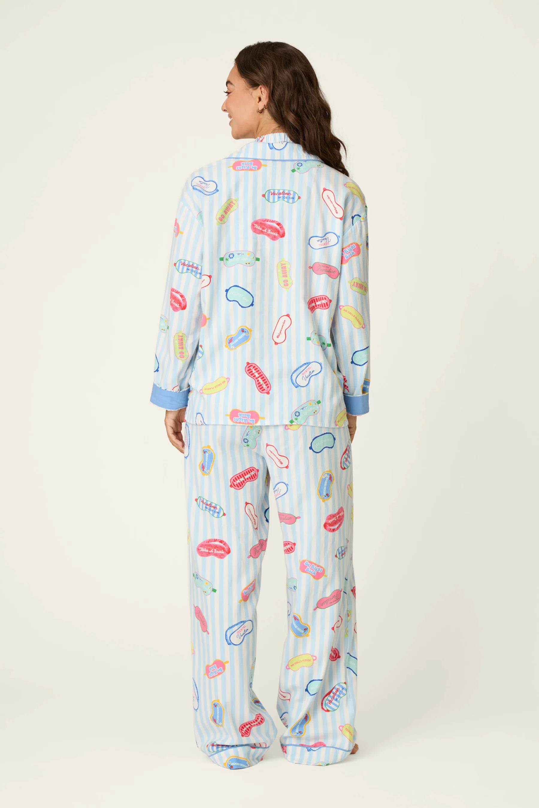 PJ Salvage Flannel PJ Set - Vacation Mode