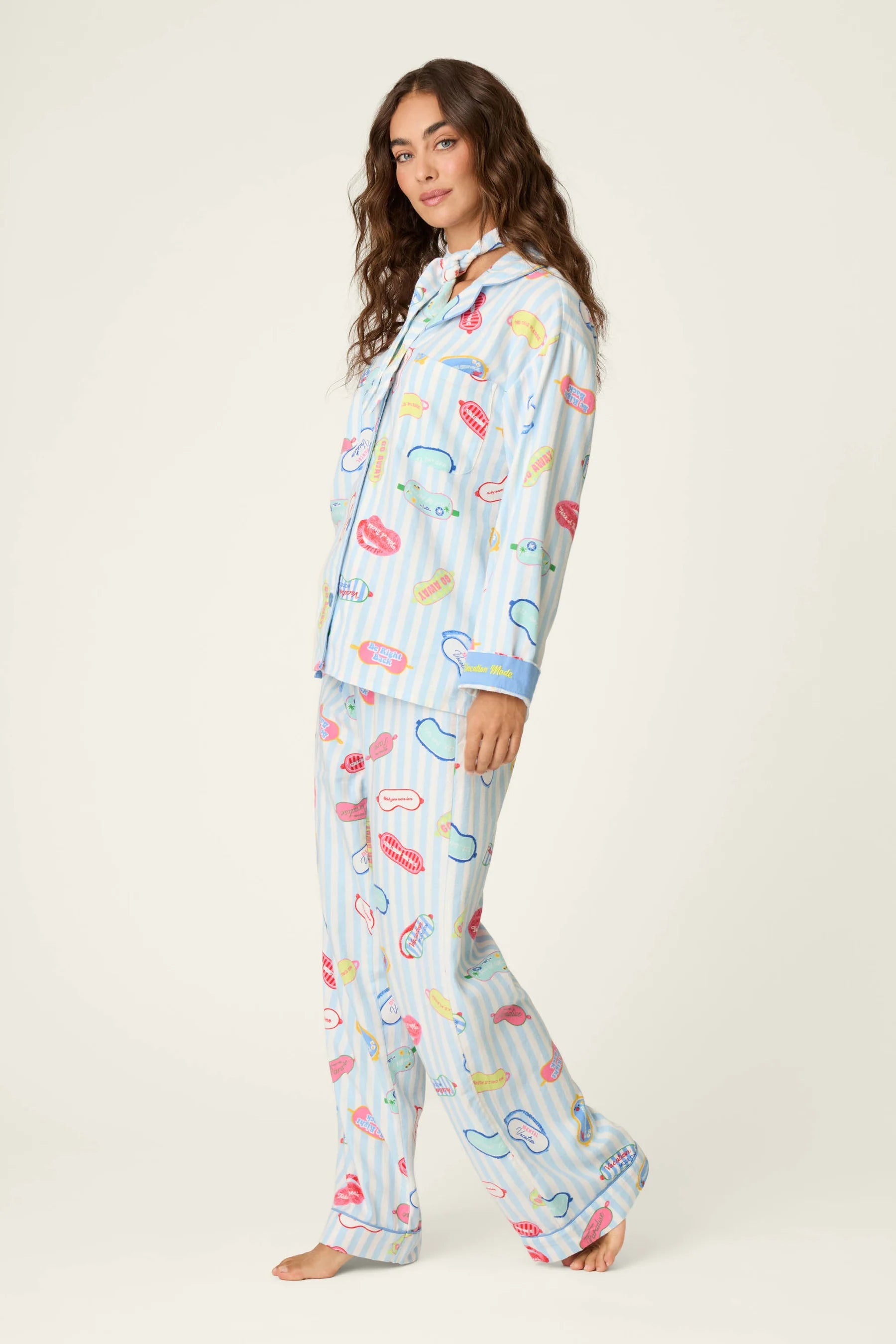 PJ Salvage Flannel PJ Set - Vacation Mode