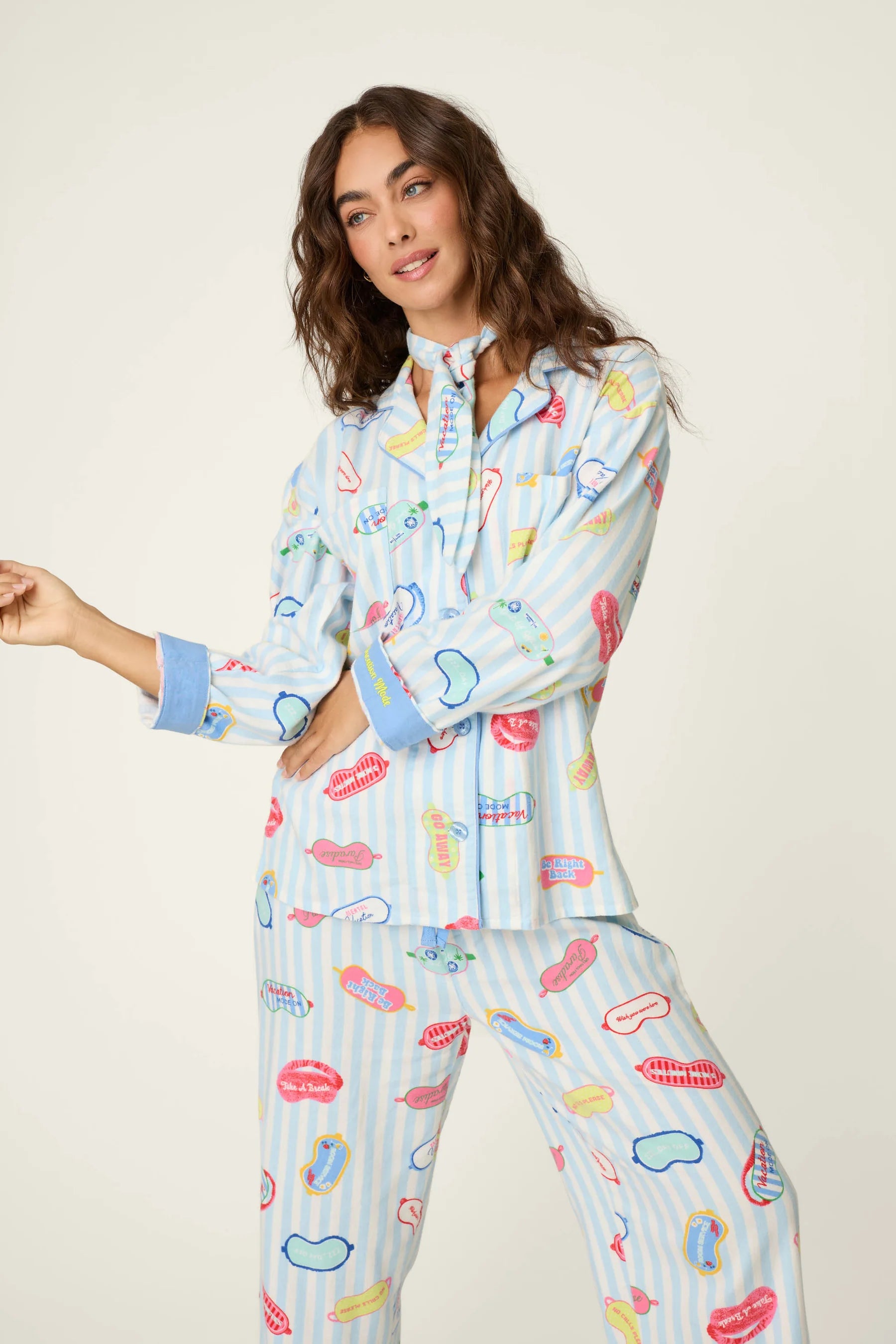 PJ Salvage Flannel PJ Set - Vacation Mode