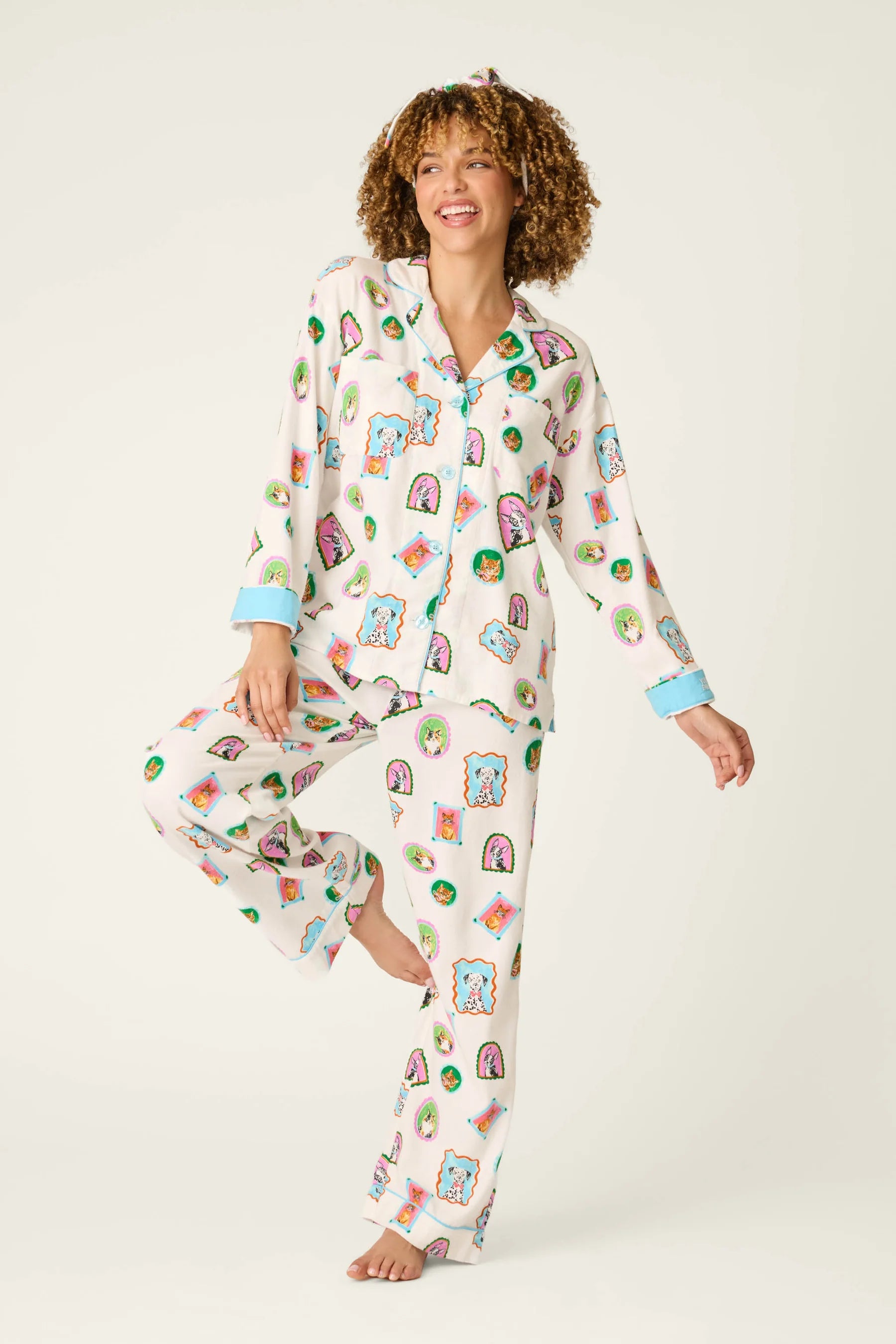 PJ Salvage Flannel PJ Set - You Are Pawfect