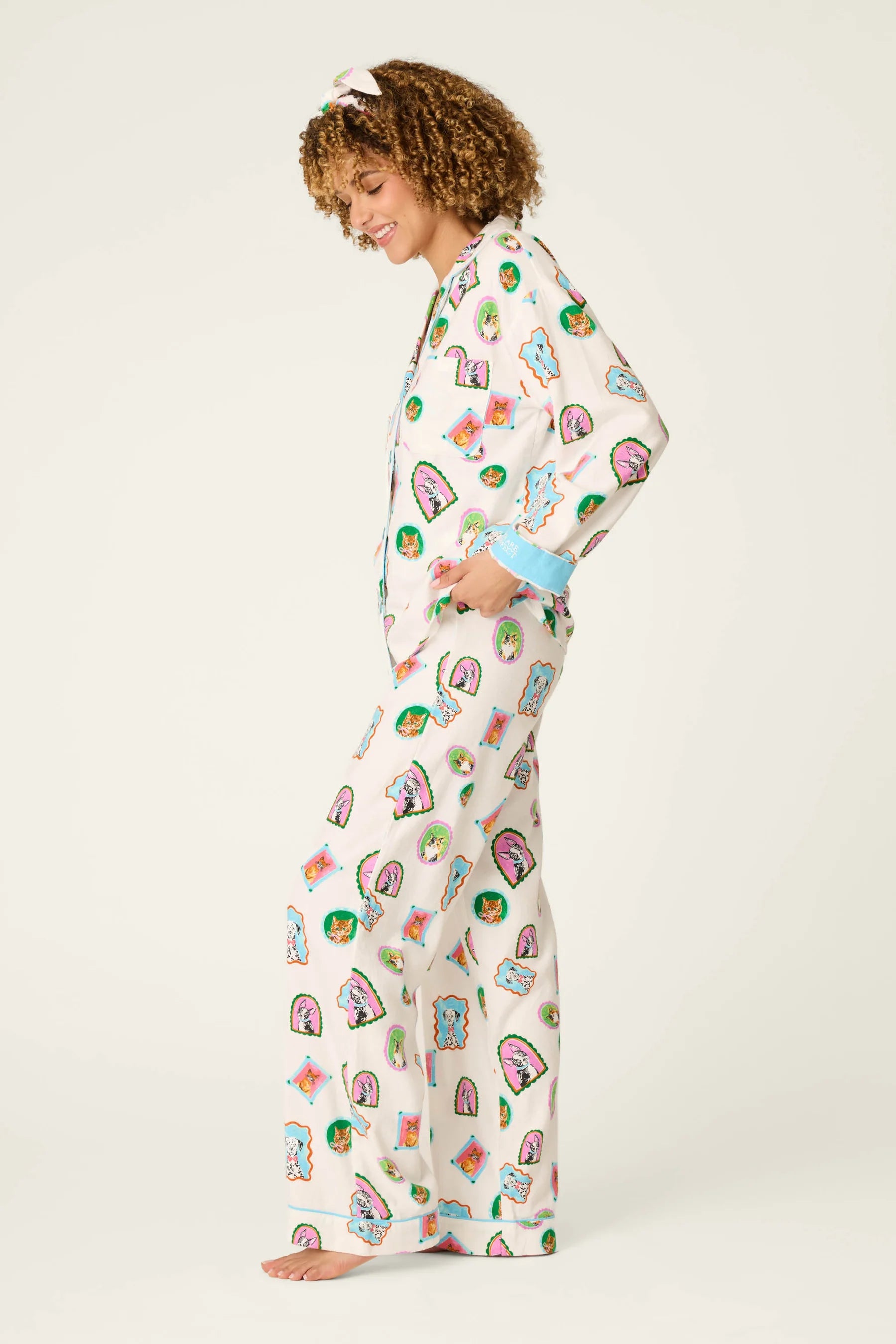 PJ Salvage Flannel PJ Set - You Are Pawfect