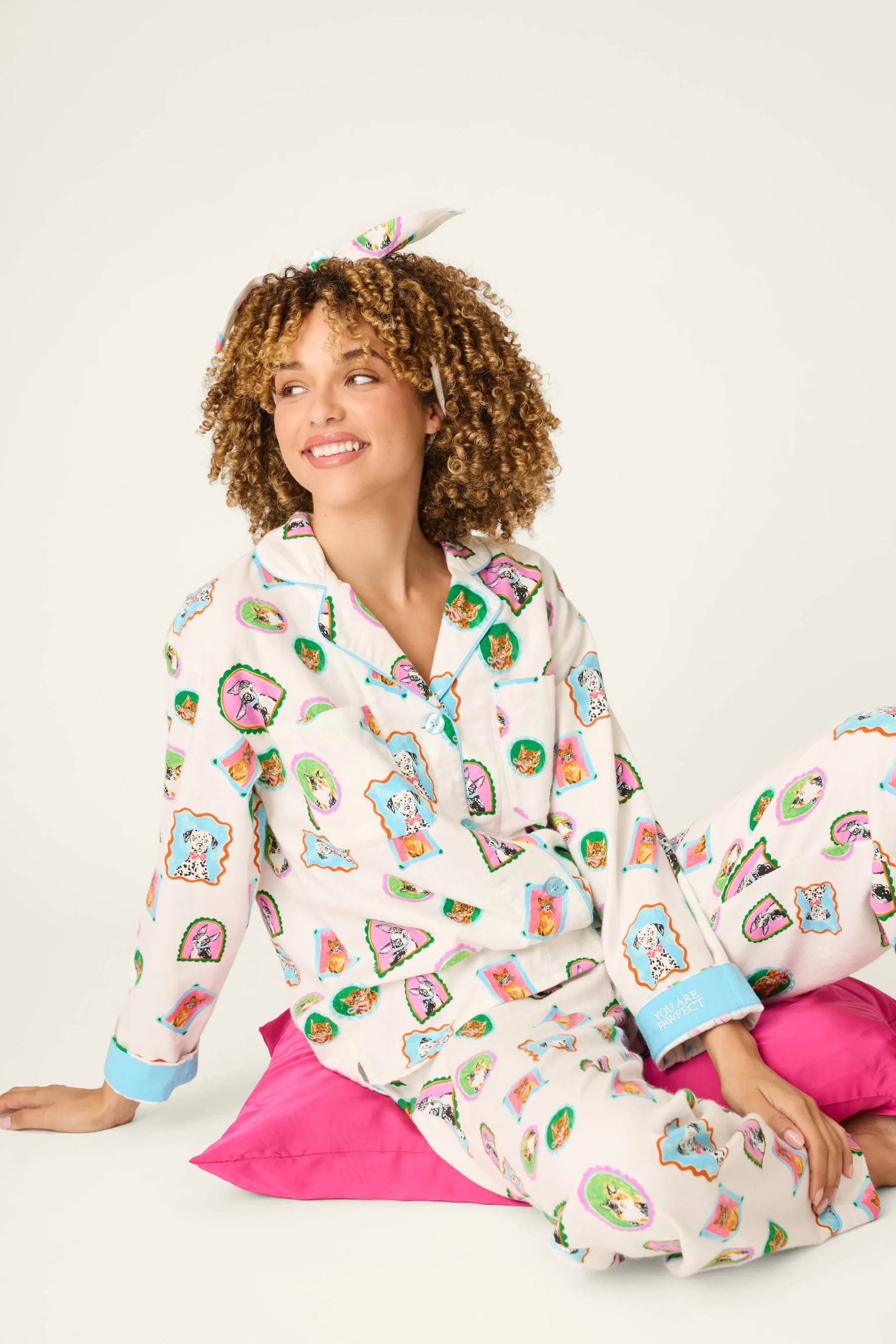 PJ Salvage Flannel PJ Set - You Are Pawfect