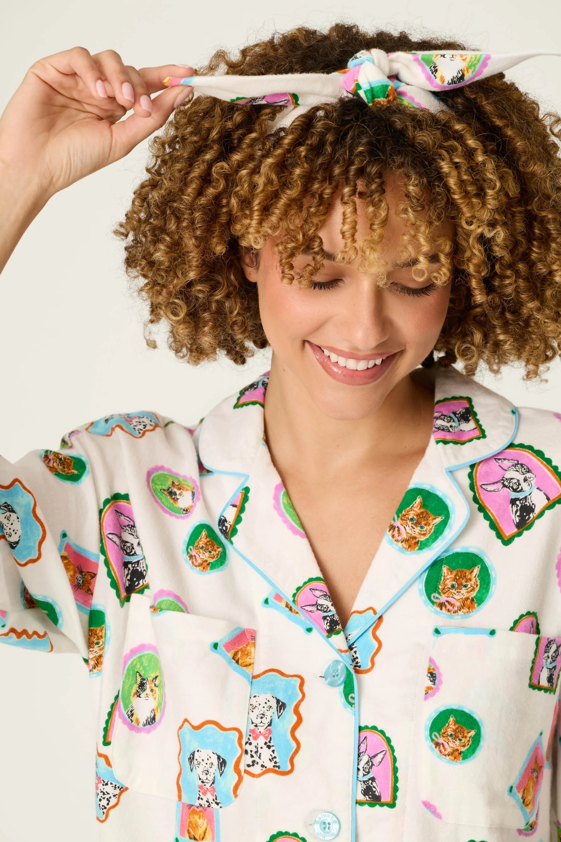 PJ Salvage Flannel PJ Set - You Are Pawfect
