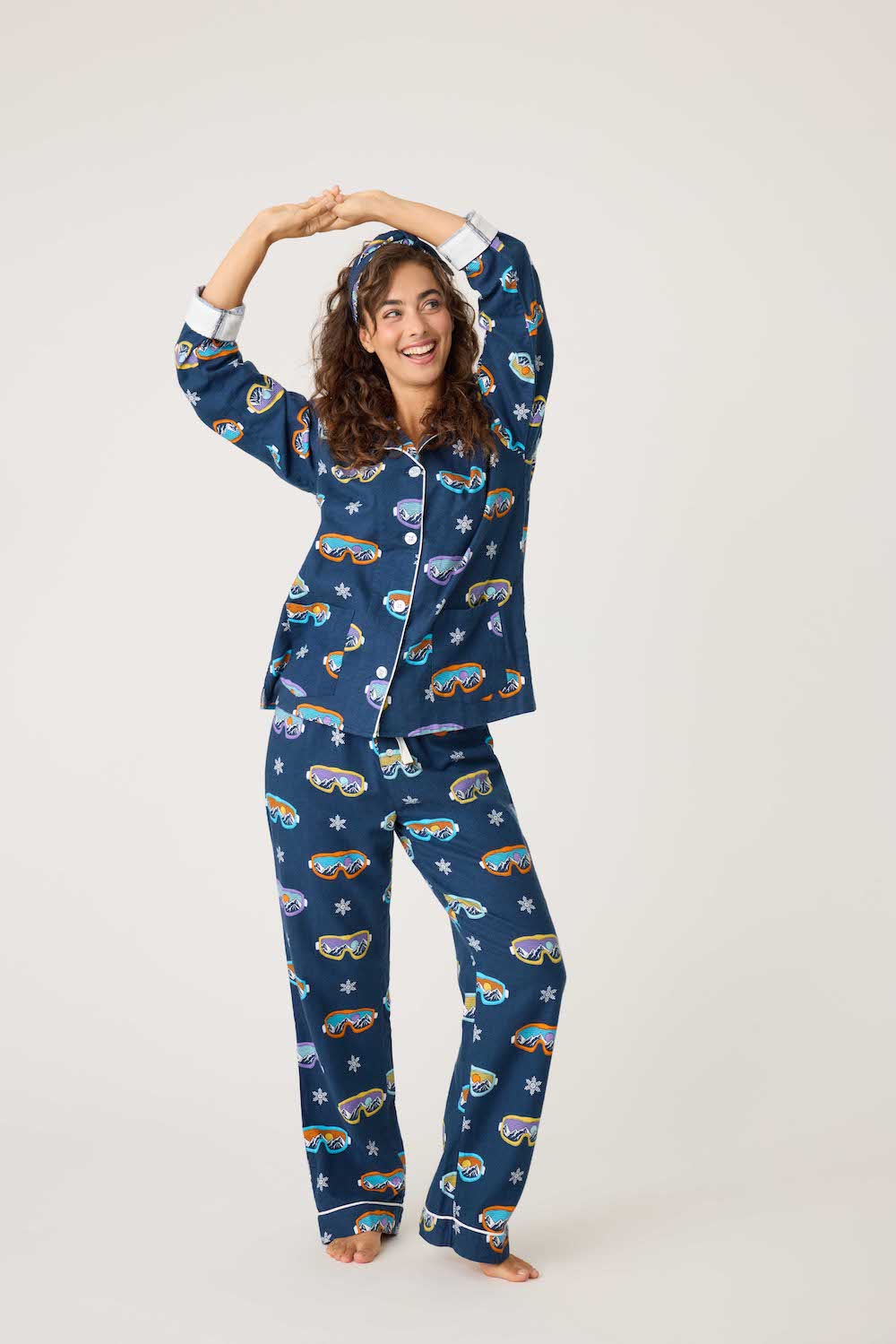 PJ Salvage Flannels - Navy Sleepwear - Pajamas by PJ Salvage | Grace the Boutique