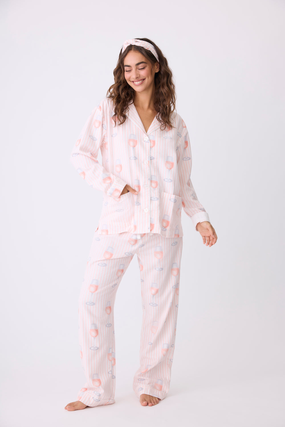 PJ Salvage Flannels - Pink Mist Sleepwear - Pajamas by PJ Salvage | Grace the Boutique