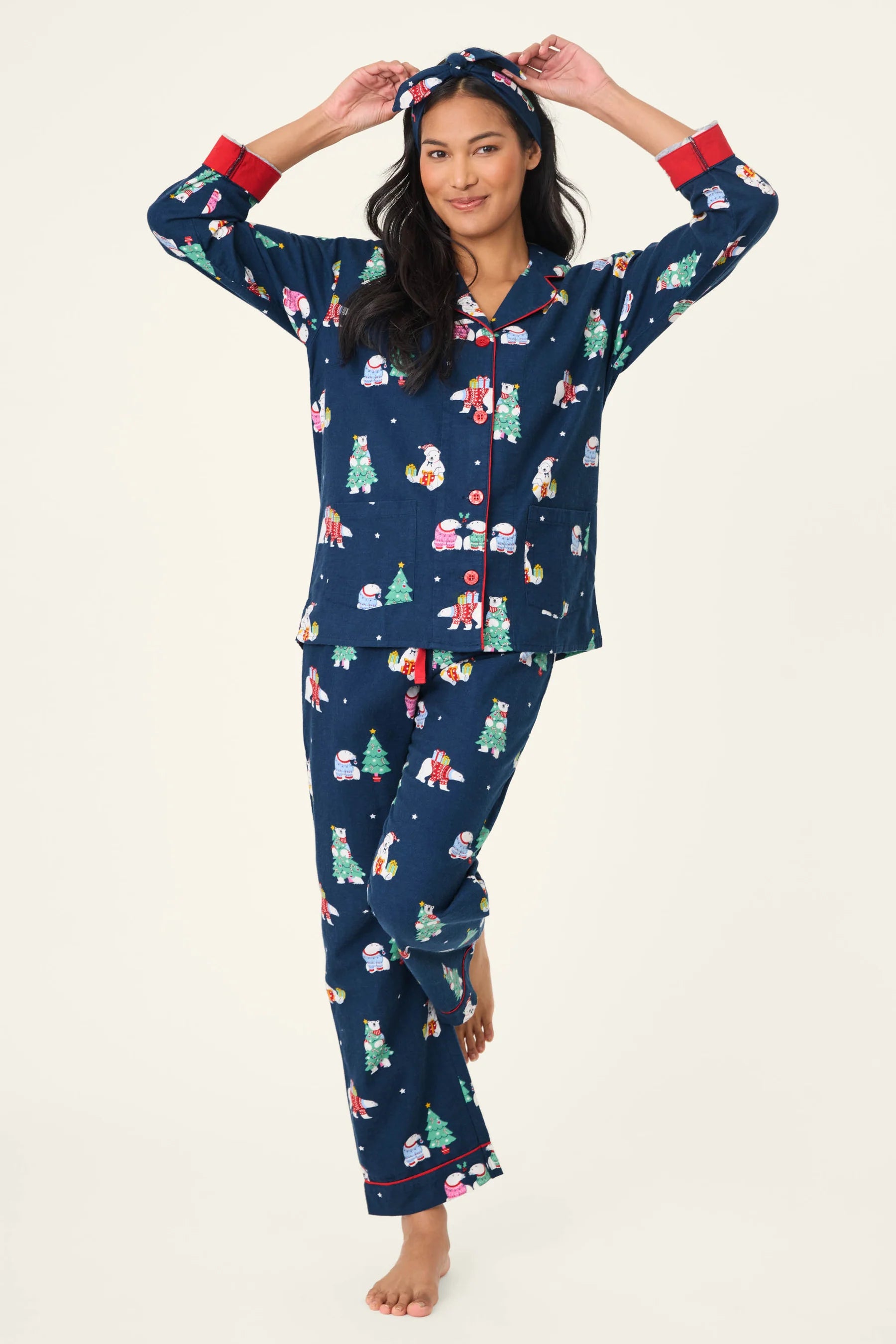 PJ Salvage Flannels PJ Set - Bearly Awake