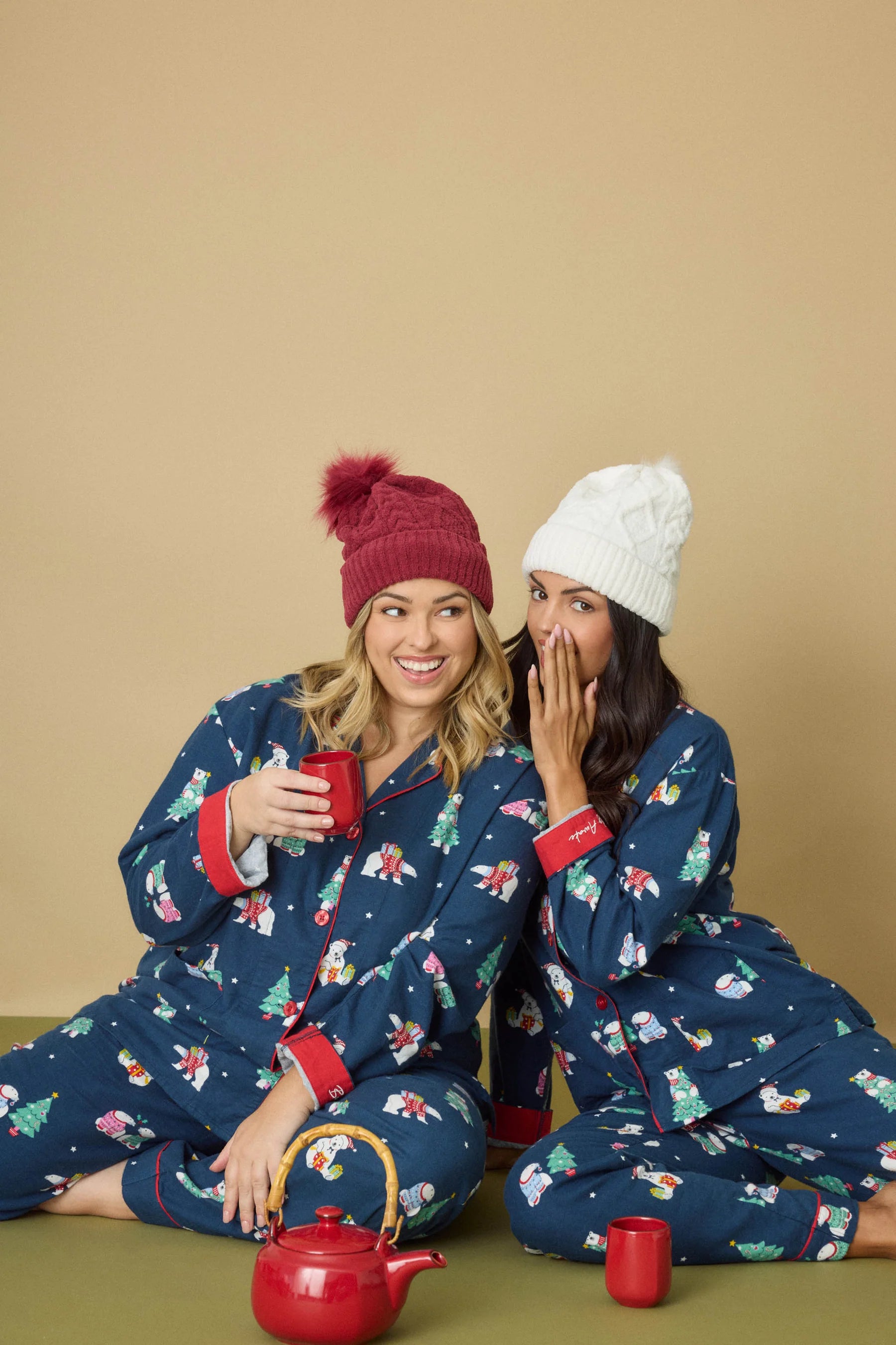 PJ Salvage Flannels PJ Set - Bearly Awake