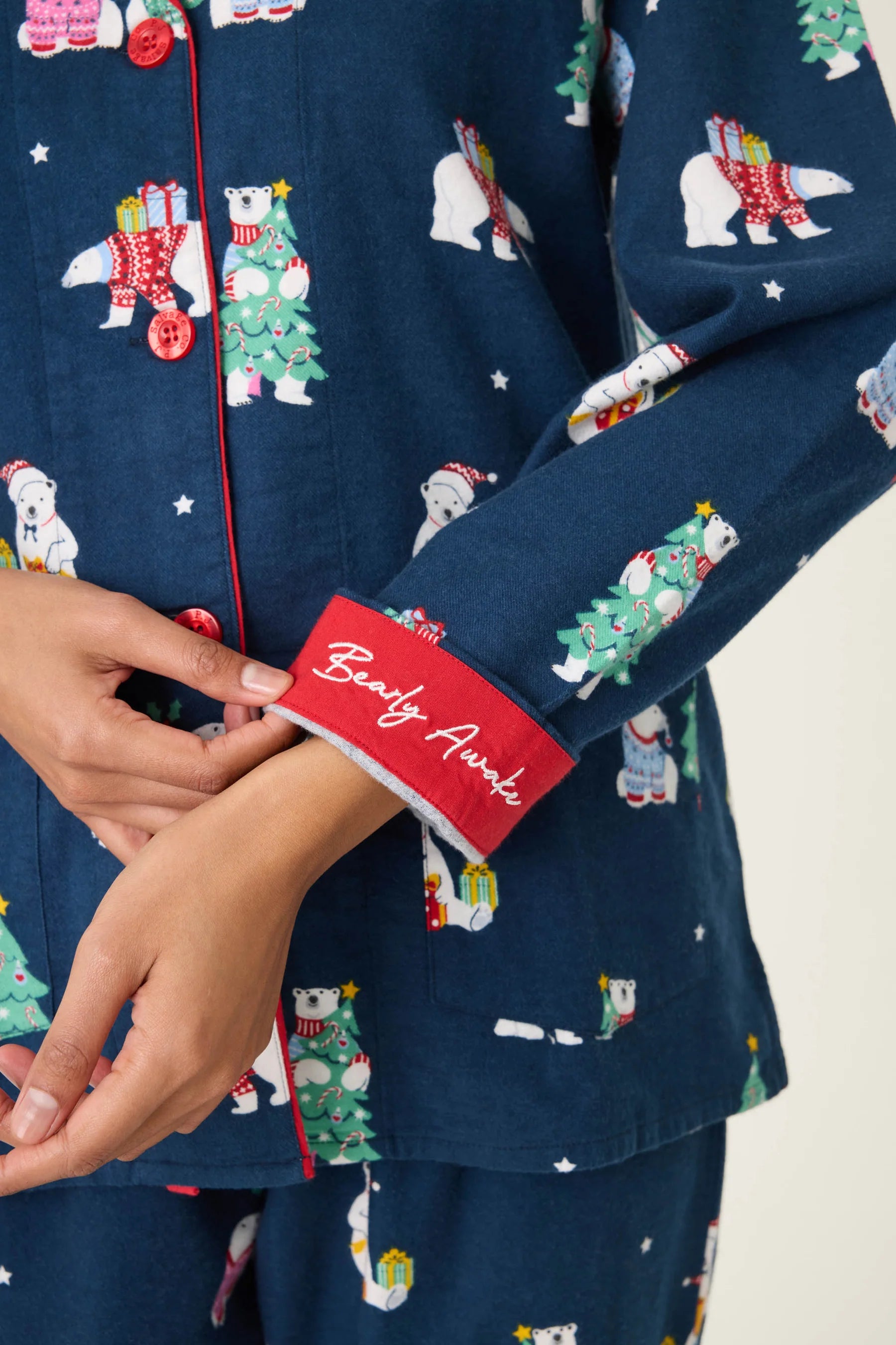 PJ Salvage Flannels PJ Set - Bearly Awake