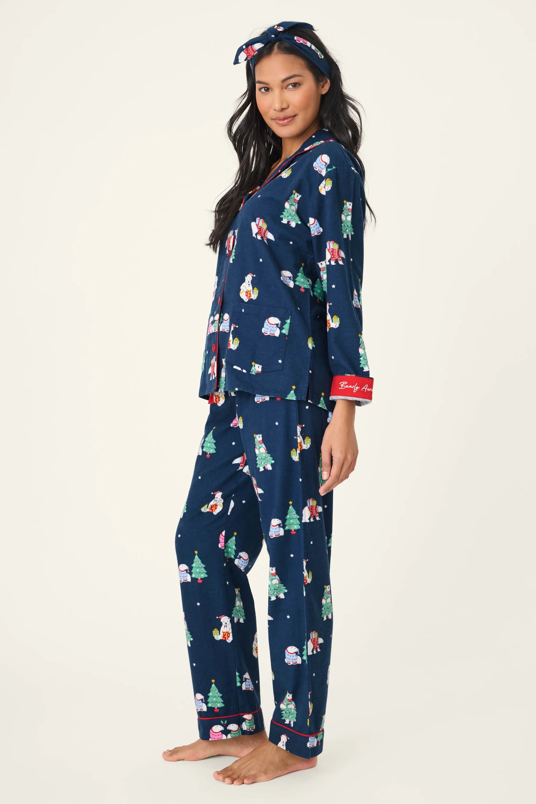 PJ Salvage Flannels PJ Set - Bearly Awake