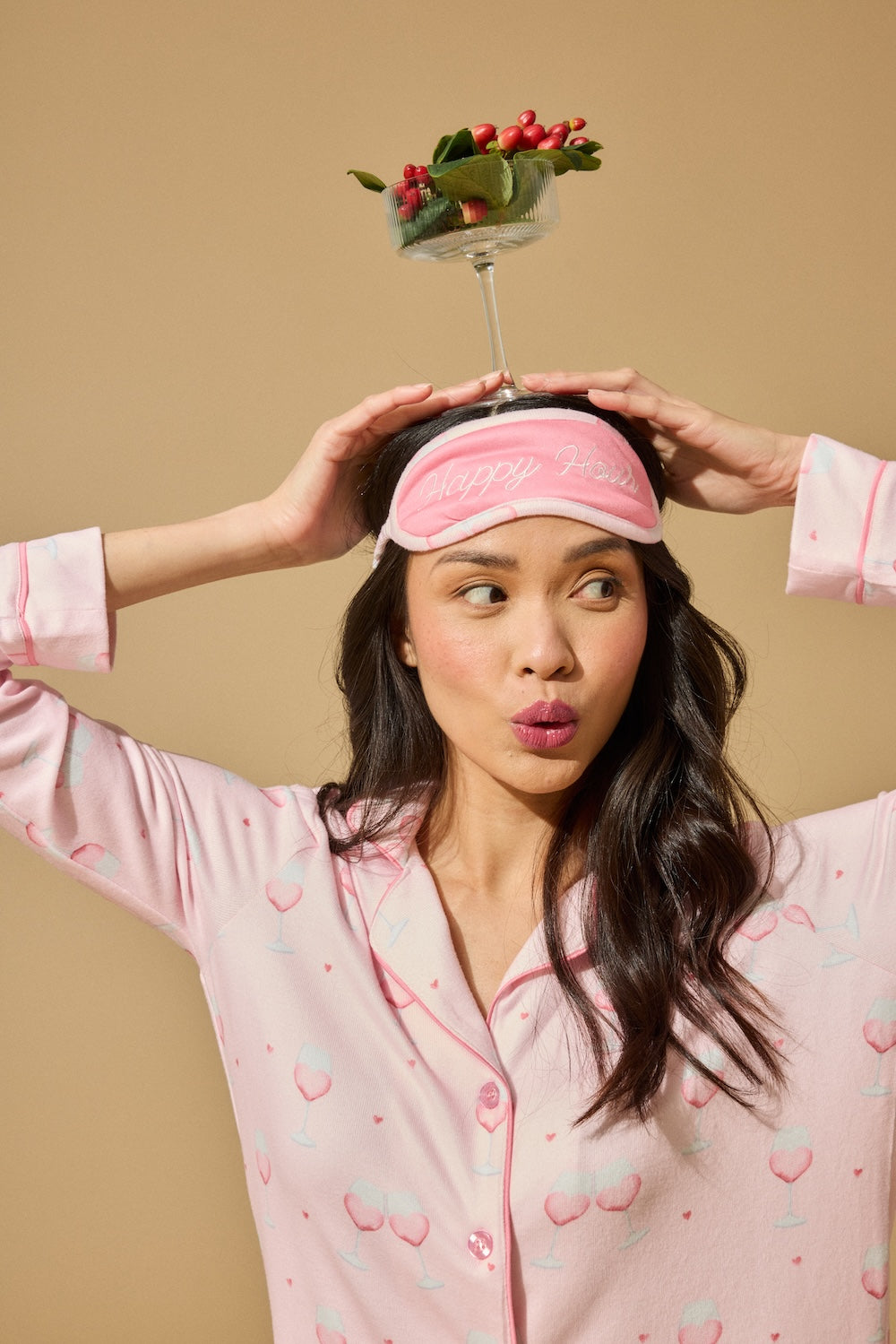 PJ Salvage Happy Hour PJ Set - Light Pink