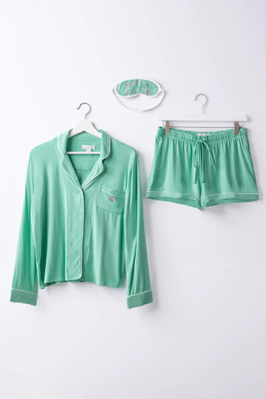 PJ Salvage Happy Sets PJs - Green Flare Sleepwear - Pajamas by PJ Salvage | Grace the Boutique