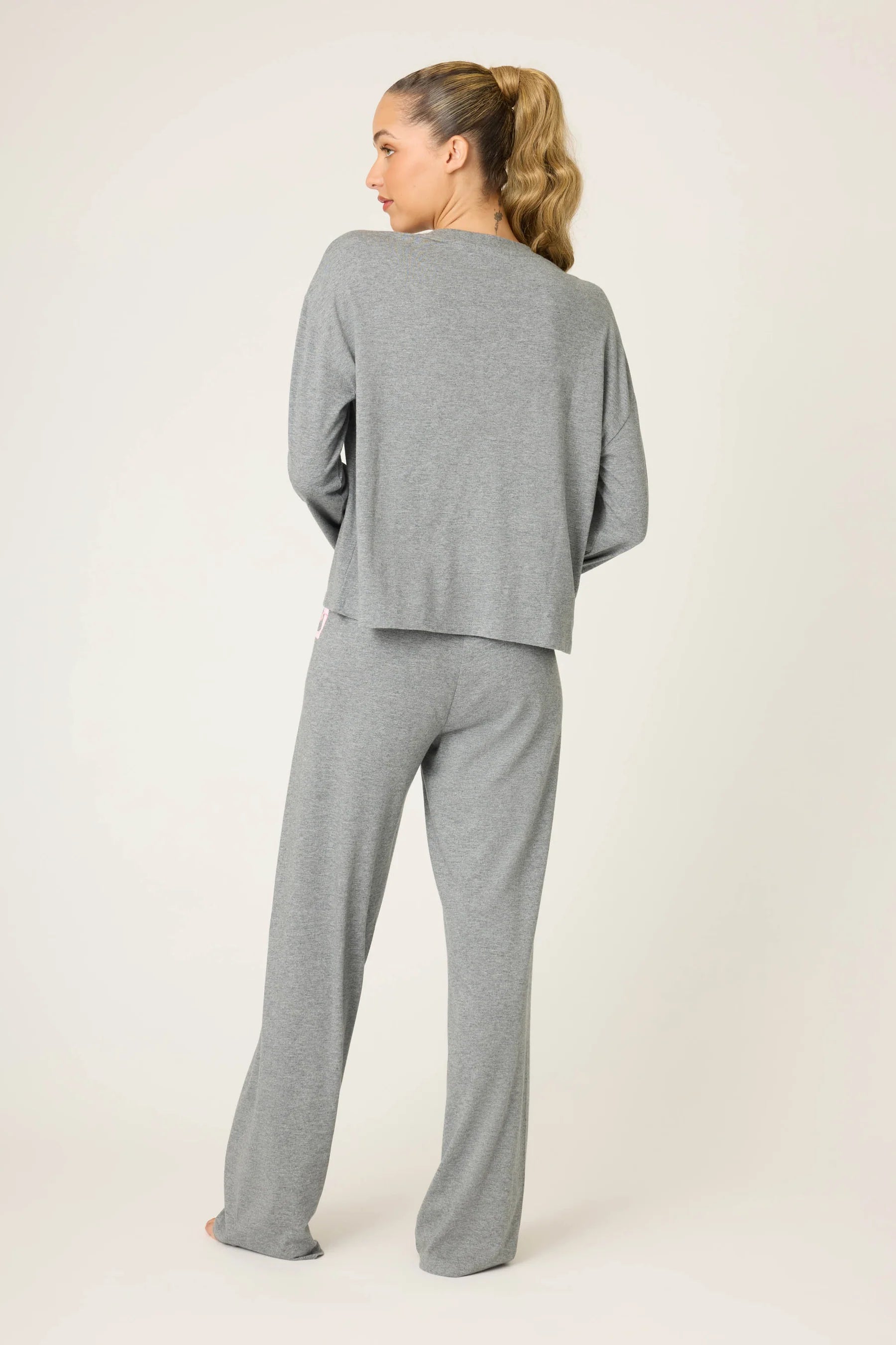 PJ Salvage Holiday Softee Set - Dark Charcoal