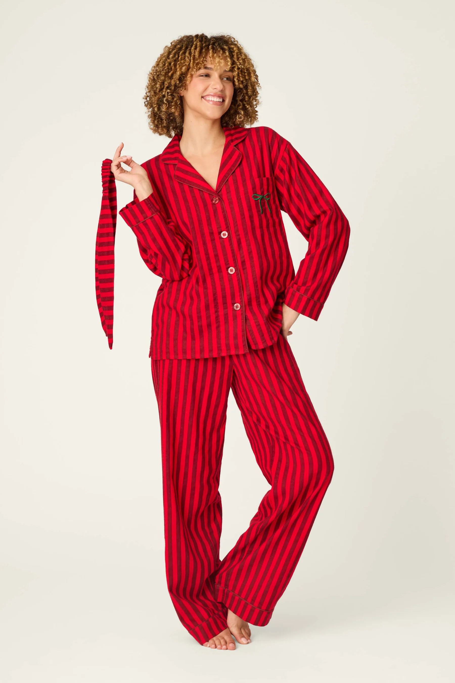 PJ Salvage Icon Flannel Sets - Lipstick