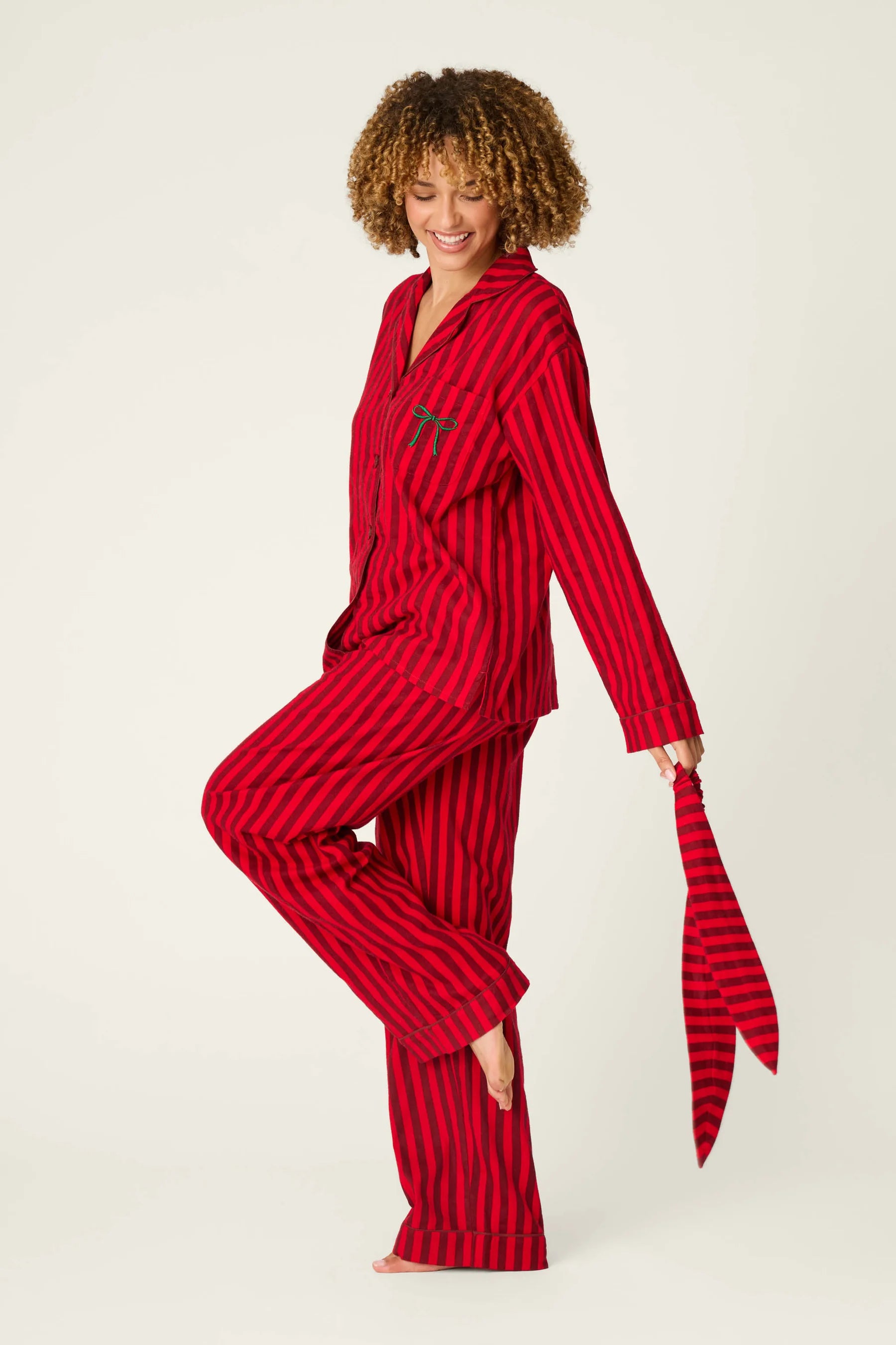 PJ Salvage Icon Flannel Sets - Lipstick