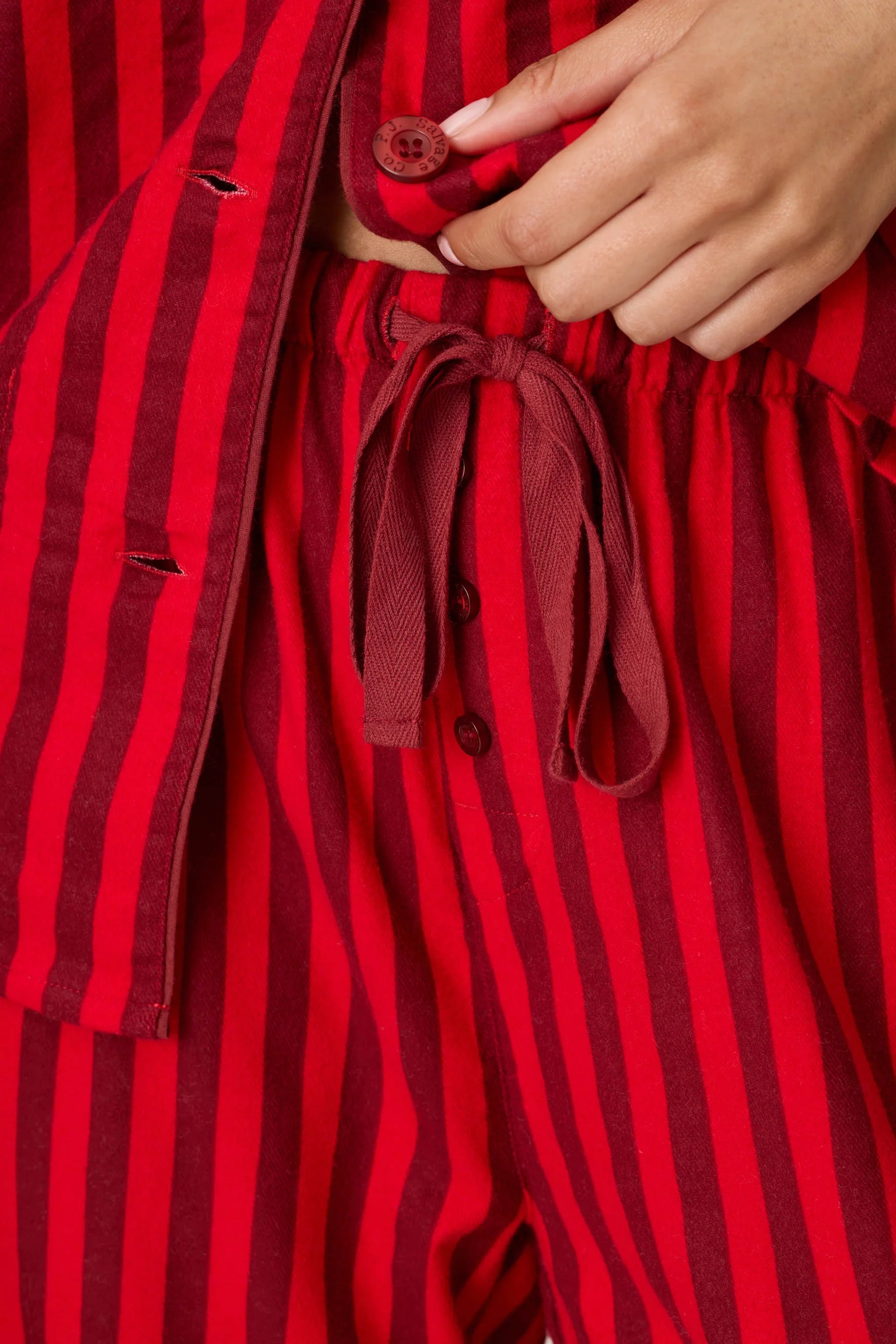 PJ Salvage Icon Flannel Sets - Lipstick