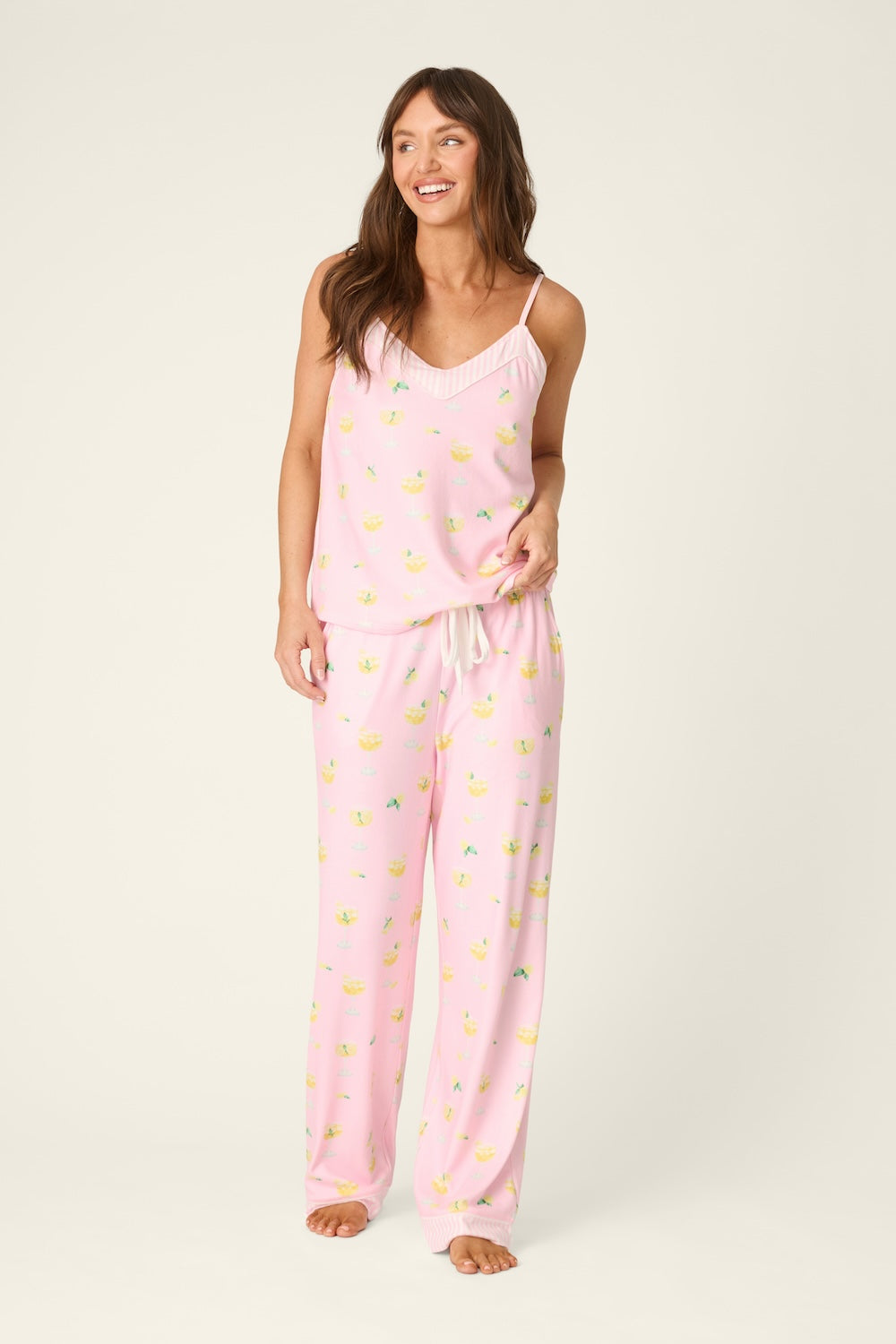 PJ Salvage La Dolce Spritz PJ Set - Pastel Pink