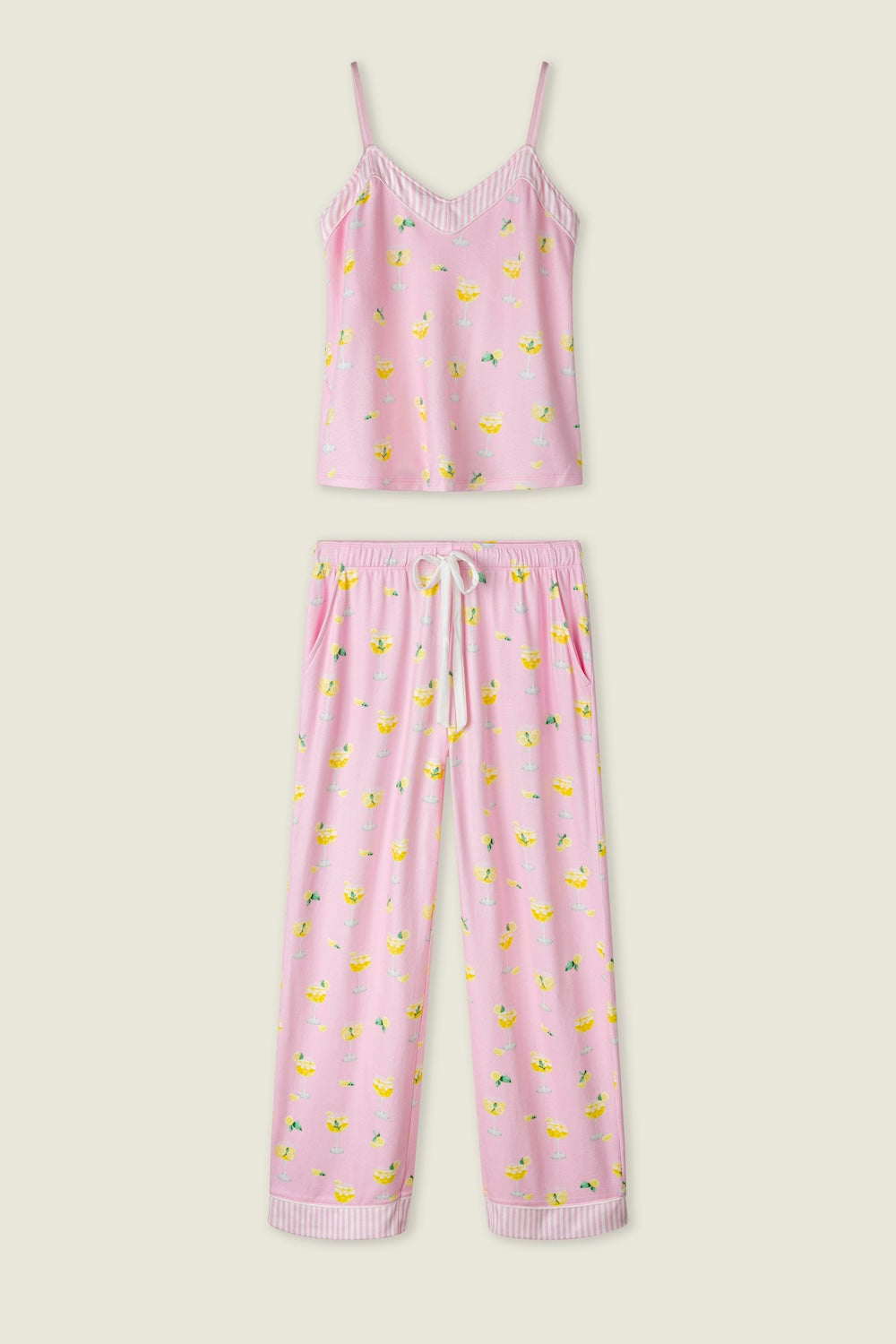 PJ Salvage La Dolce Spritz PJ Set - Pastel Pink