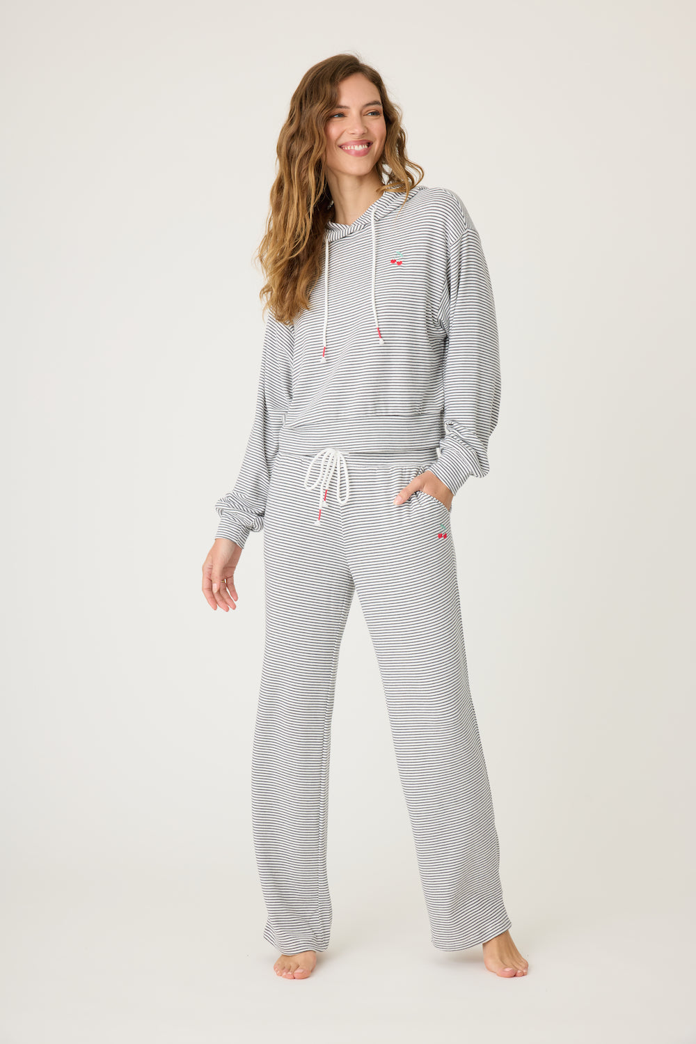 PJ Salvage Life is Sweet PJ Set - Dark Charcoal Sleepwear - Pajamas by PJ Salvage | Grace the Boutique