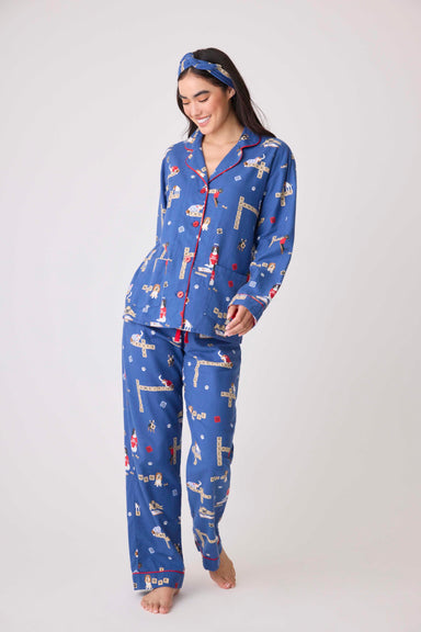 PJ Salvage Love Leo Rescue PJ - Dark Denim Sleepwear - Pajamas by PJ Salvage | Grace the Boutique