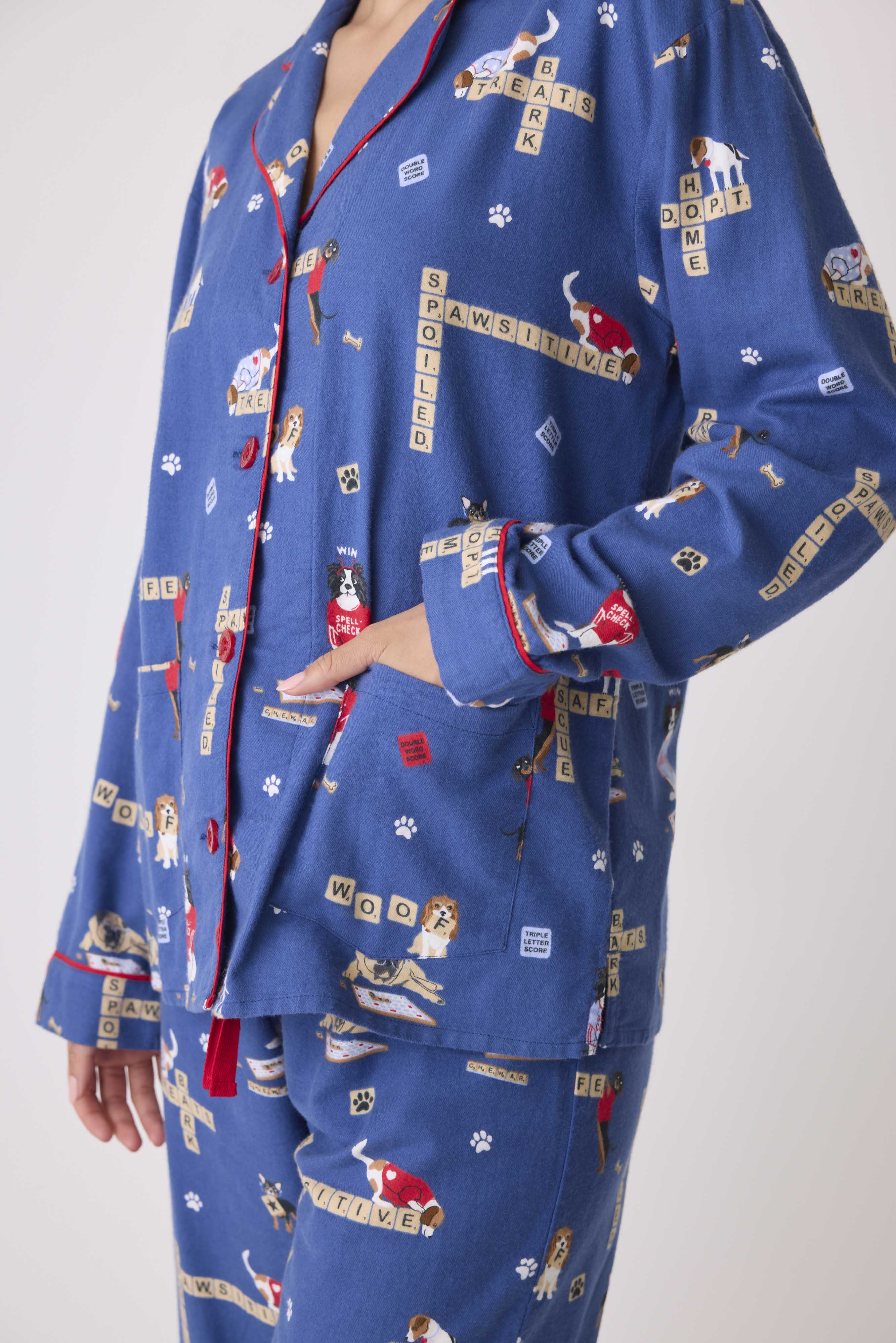 PJ Salvage Love Leo Rescue PJ - Dark Denim Sleepwear - Pajamas by PJ Salvage | Grace the Boutique