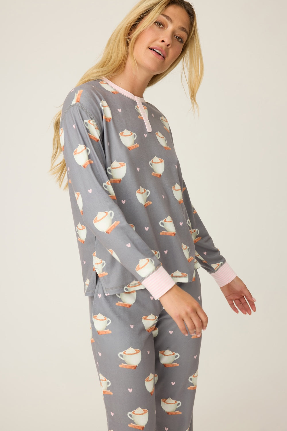 PJ Salvage Love You A Latte - Charcoal
