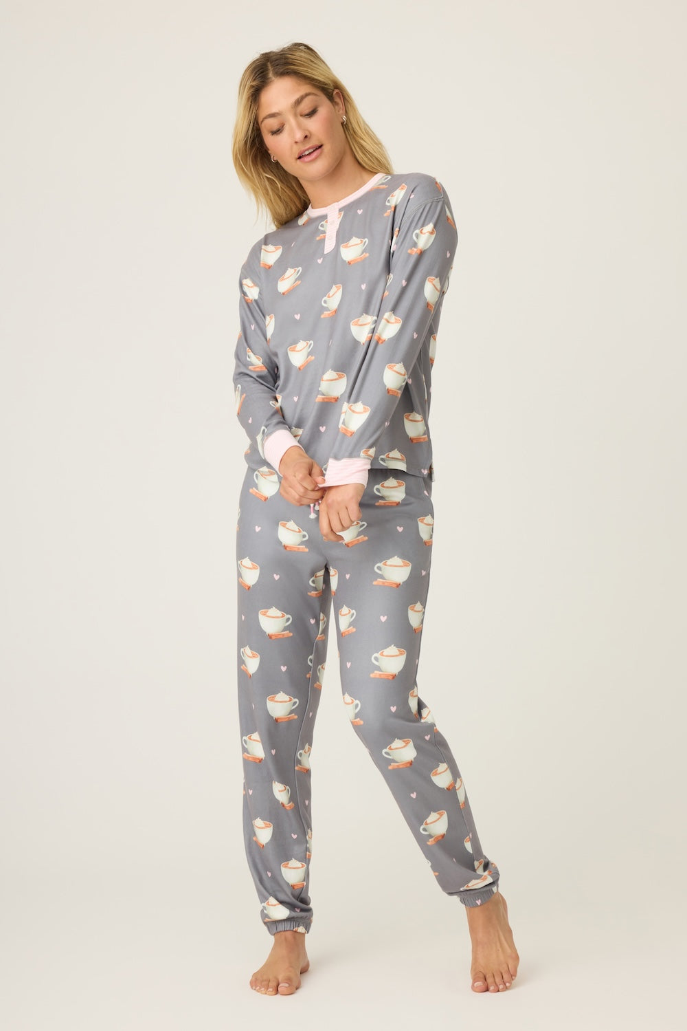 PJ Salvage Love You A Latte - Charcoal