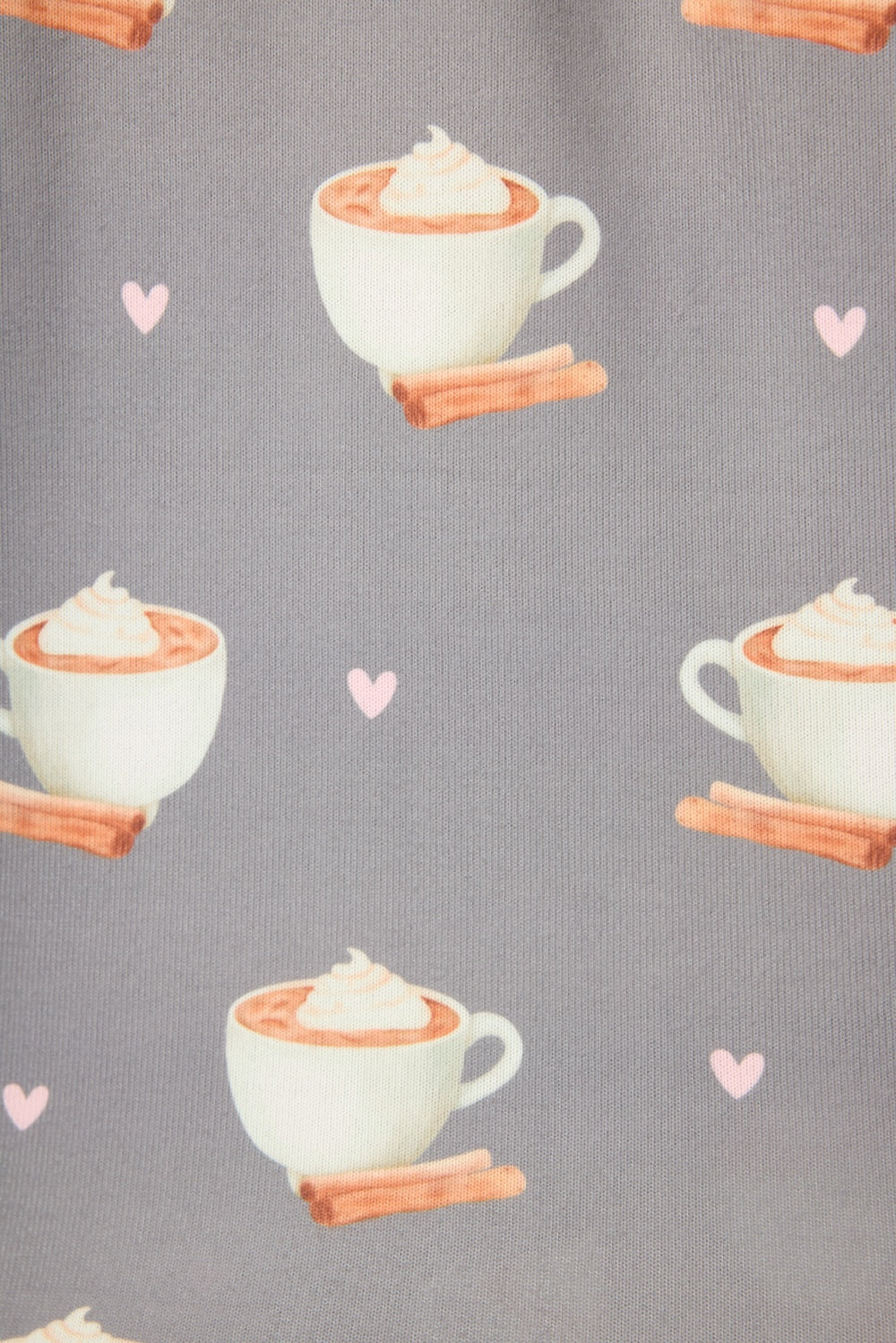 PJ Salvage Love You A Latte - Charcoal