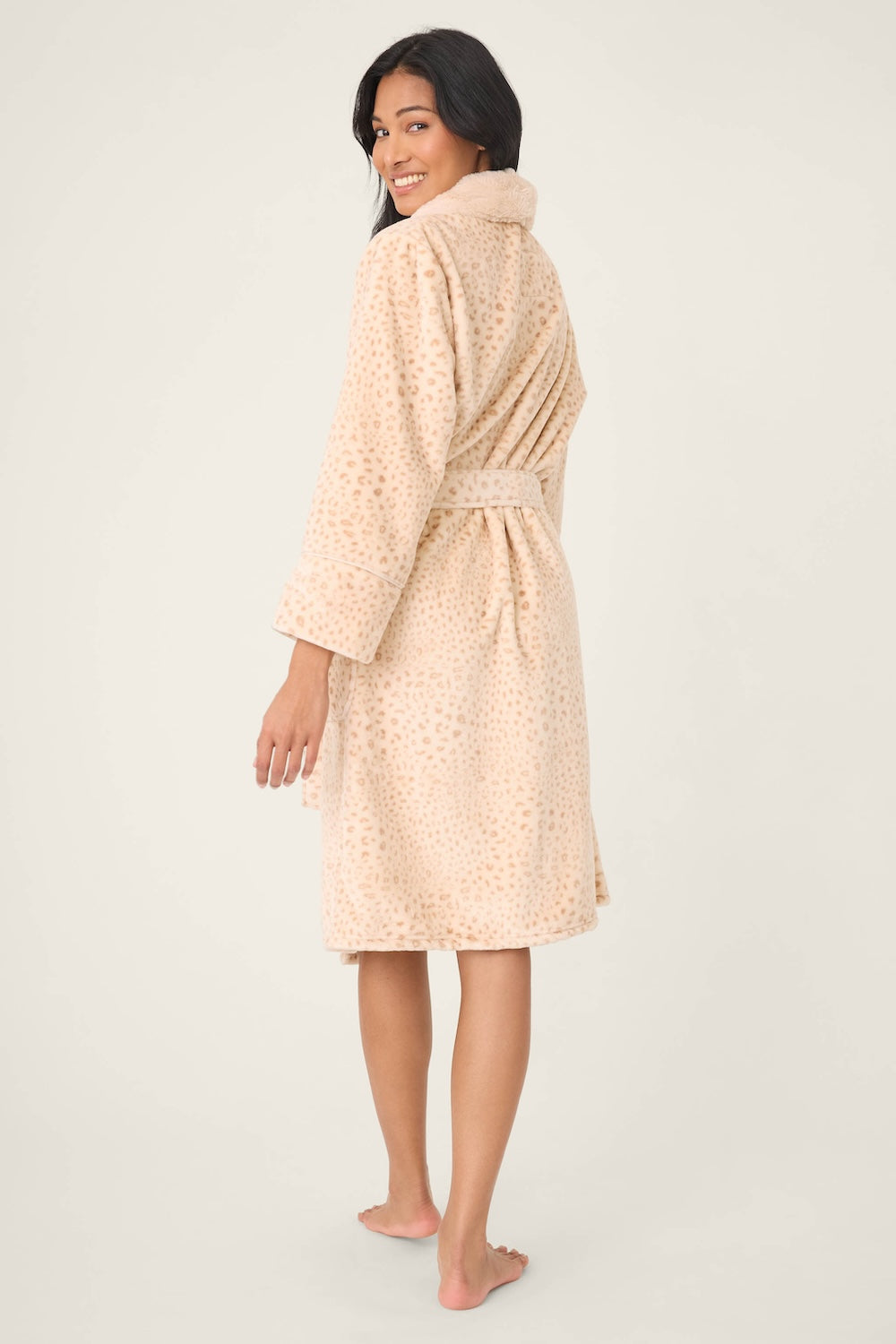 PJ Salvage Luxe Plush Robe - Champagne