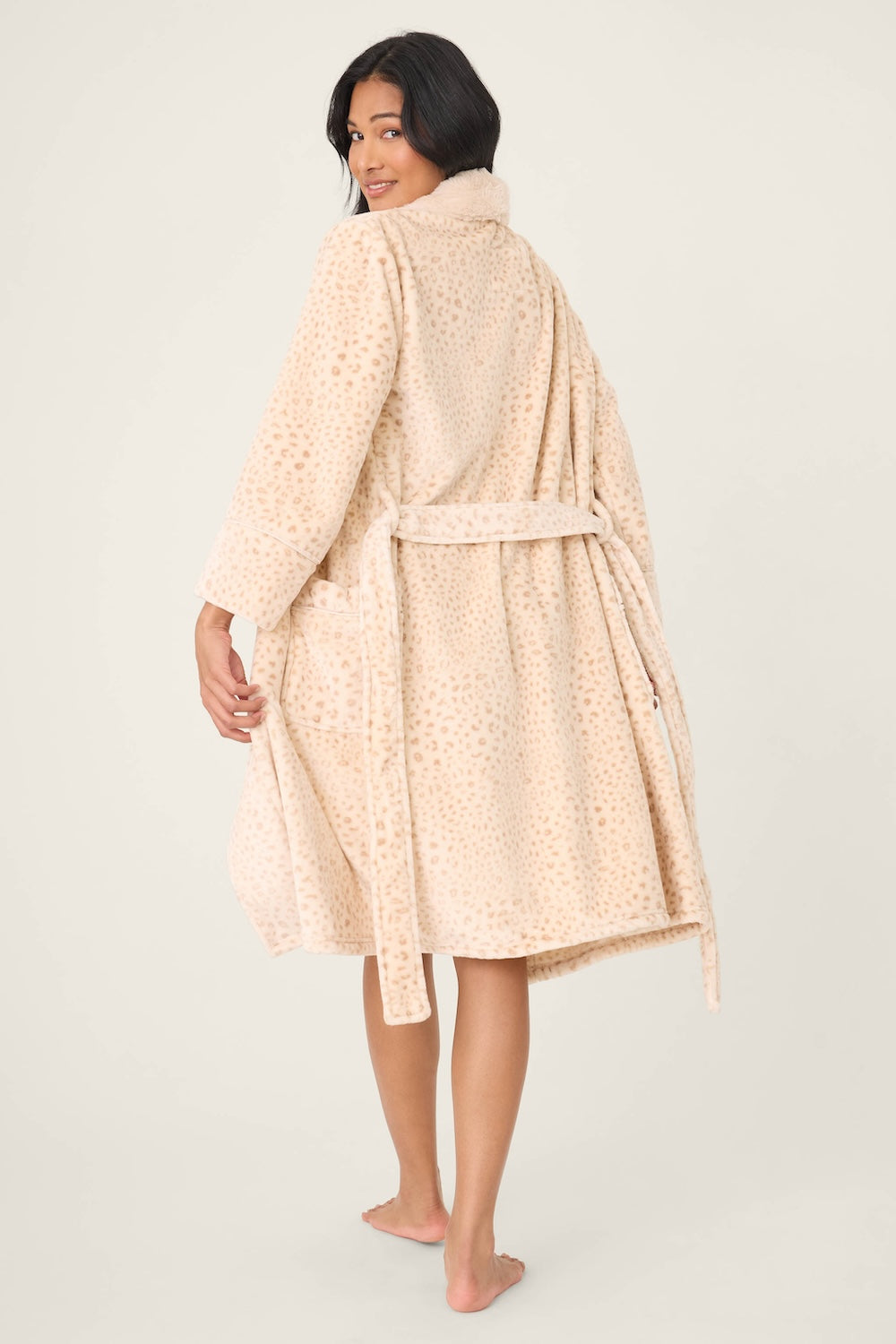 PJ Salvage Luxe Plush Robe - Champagne