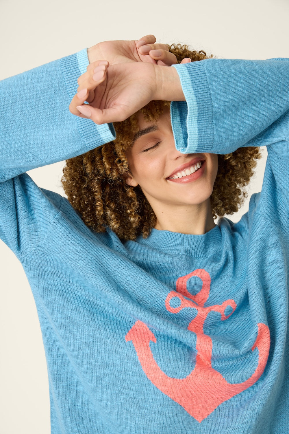 PJ Salvage Meet Me By The Sea Top - Marine Blue