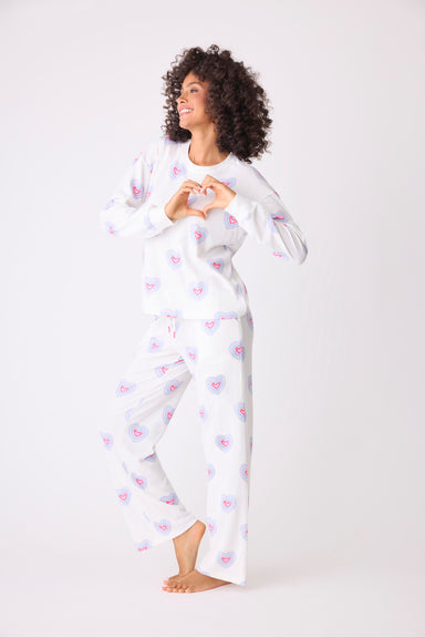 PJ Salvage Peace & Love PJ Set - Ivory Sleepwear - Pajamas by PJ Salvage | Grace the Boutique