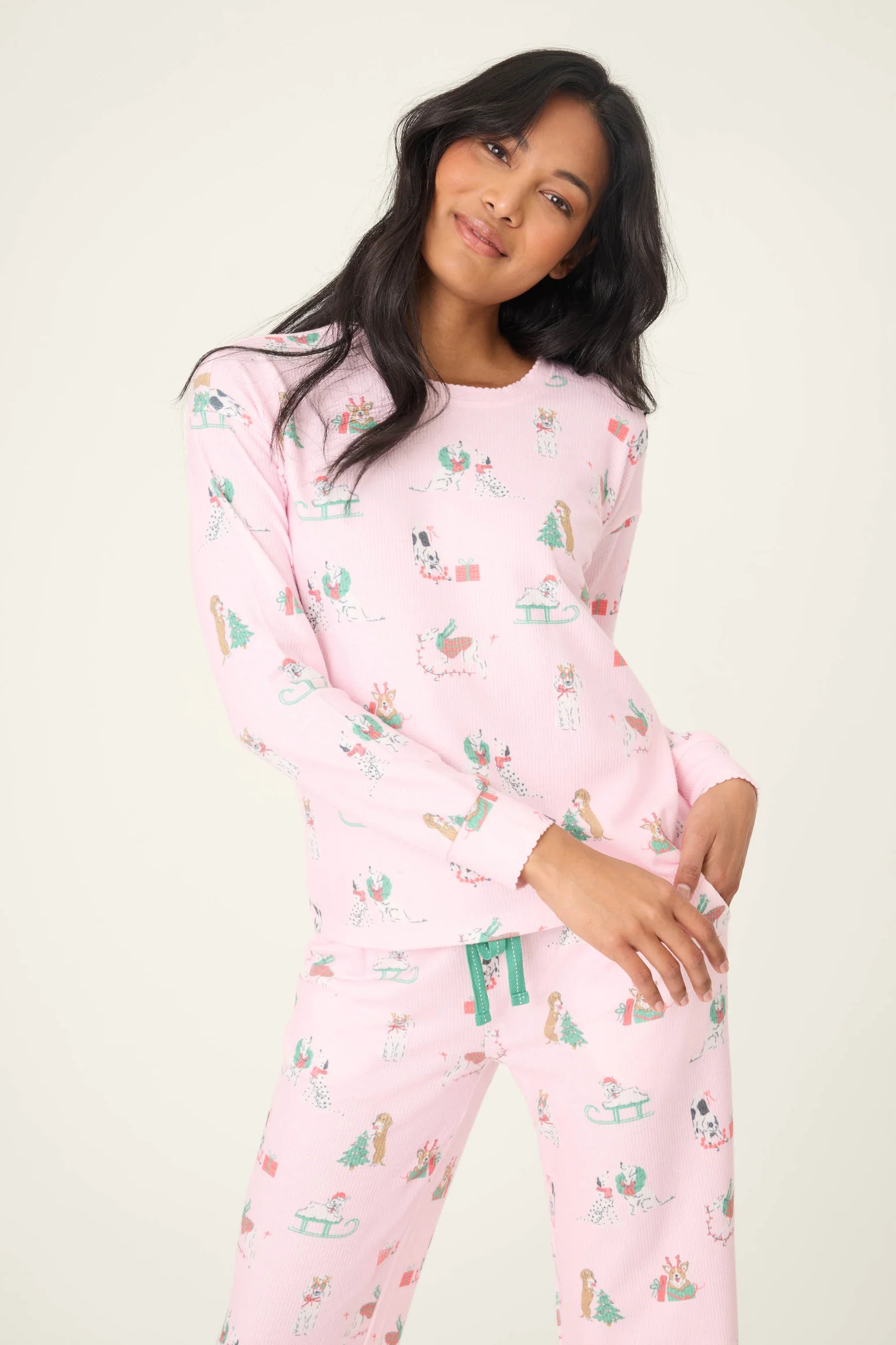 PJ Salvage Peace & Pawlidays Set - Pink