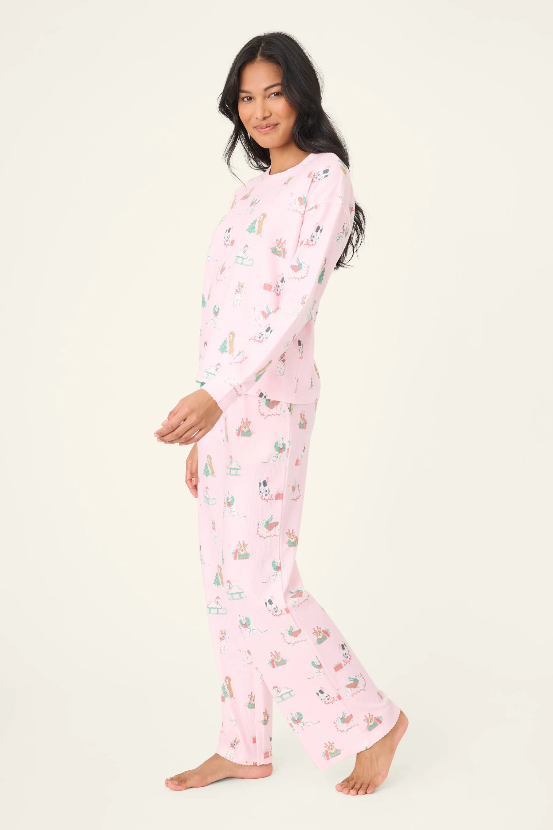 PJ Salvage Peace & Pawlidays Set - Pink