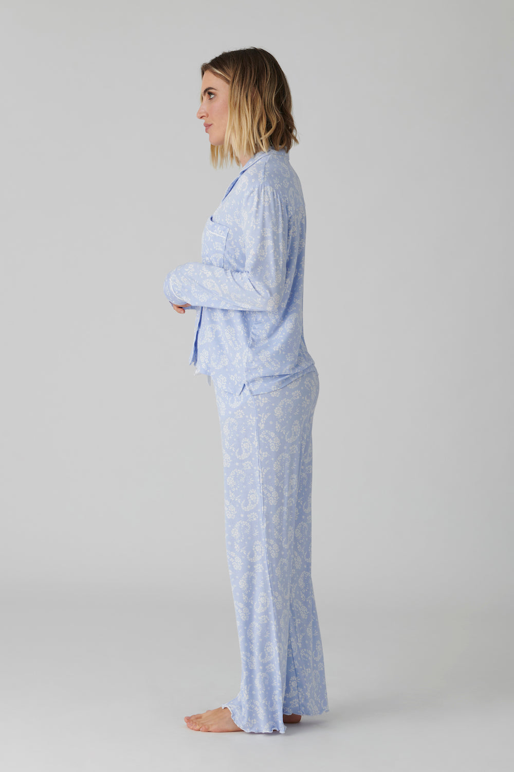 PJ Salvage Pretty in Paisley Lounge Set - Blue Whisper Sleepwear - Pajamas by PJ Salvage | Grace the Boutique