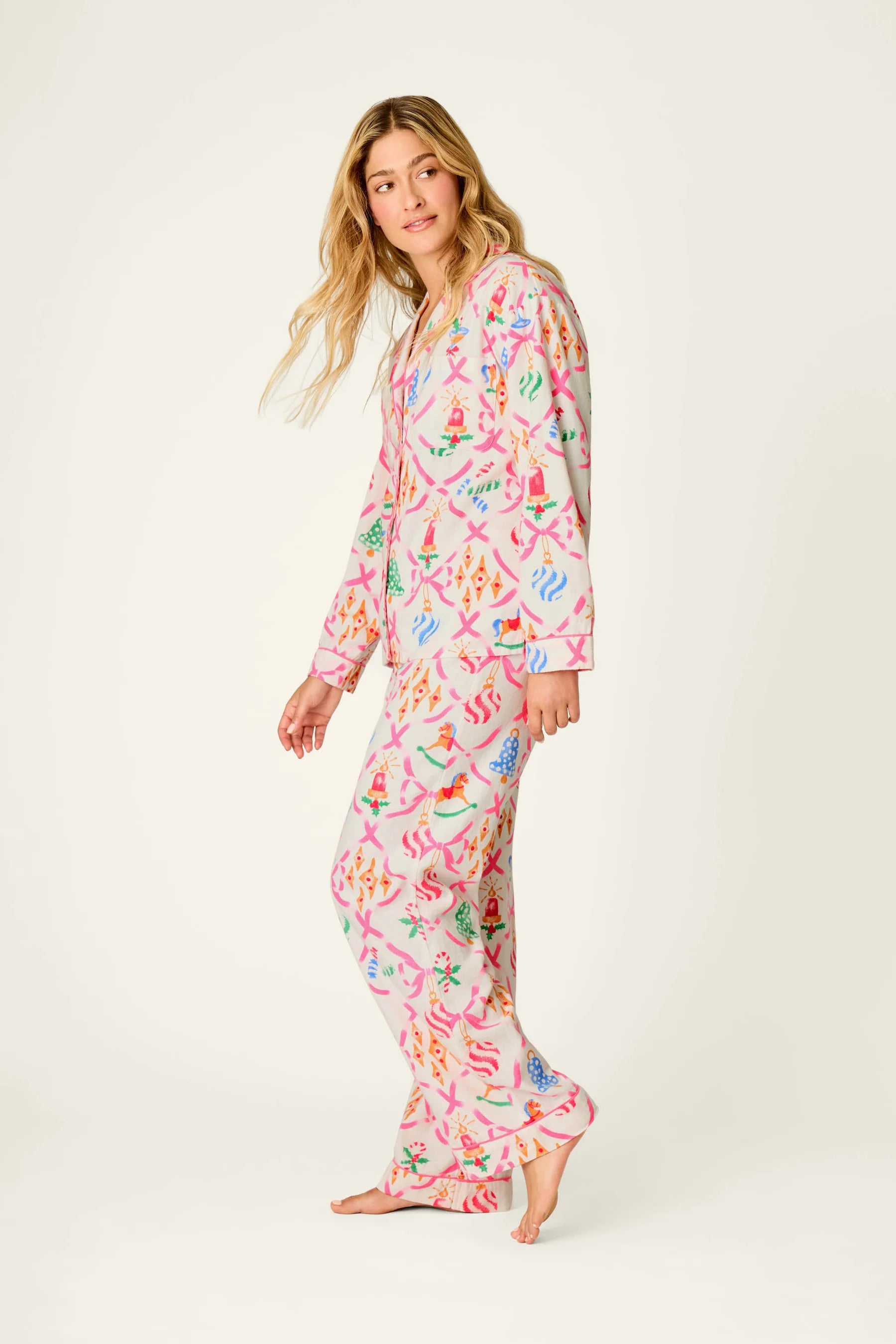 PJ Salvage Ready, Set, Gift Flannel PJ Set - Very Merry
