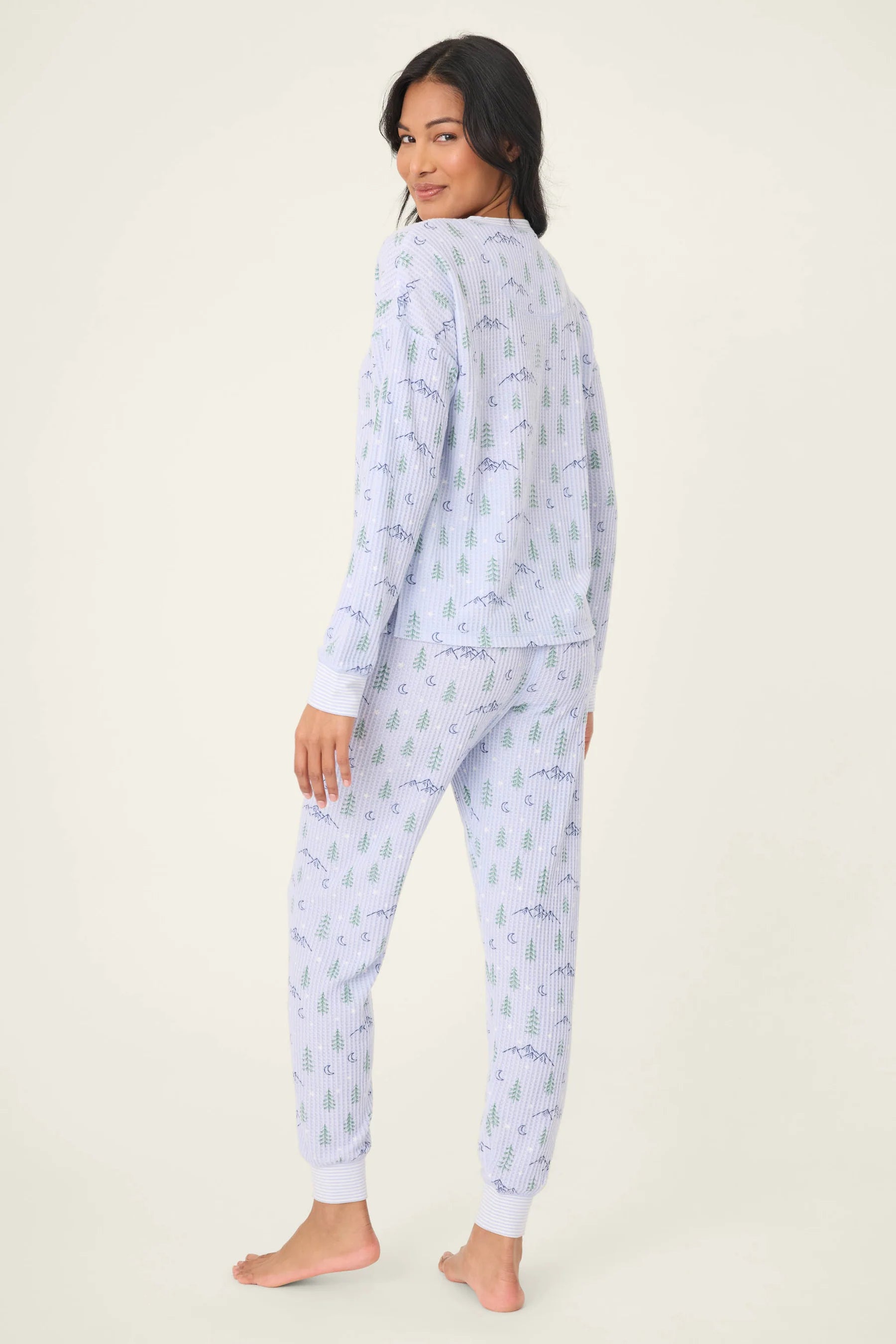 PJ Salvage Ski Jammies - Periwinkle