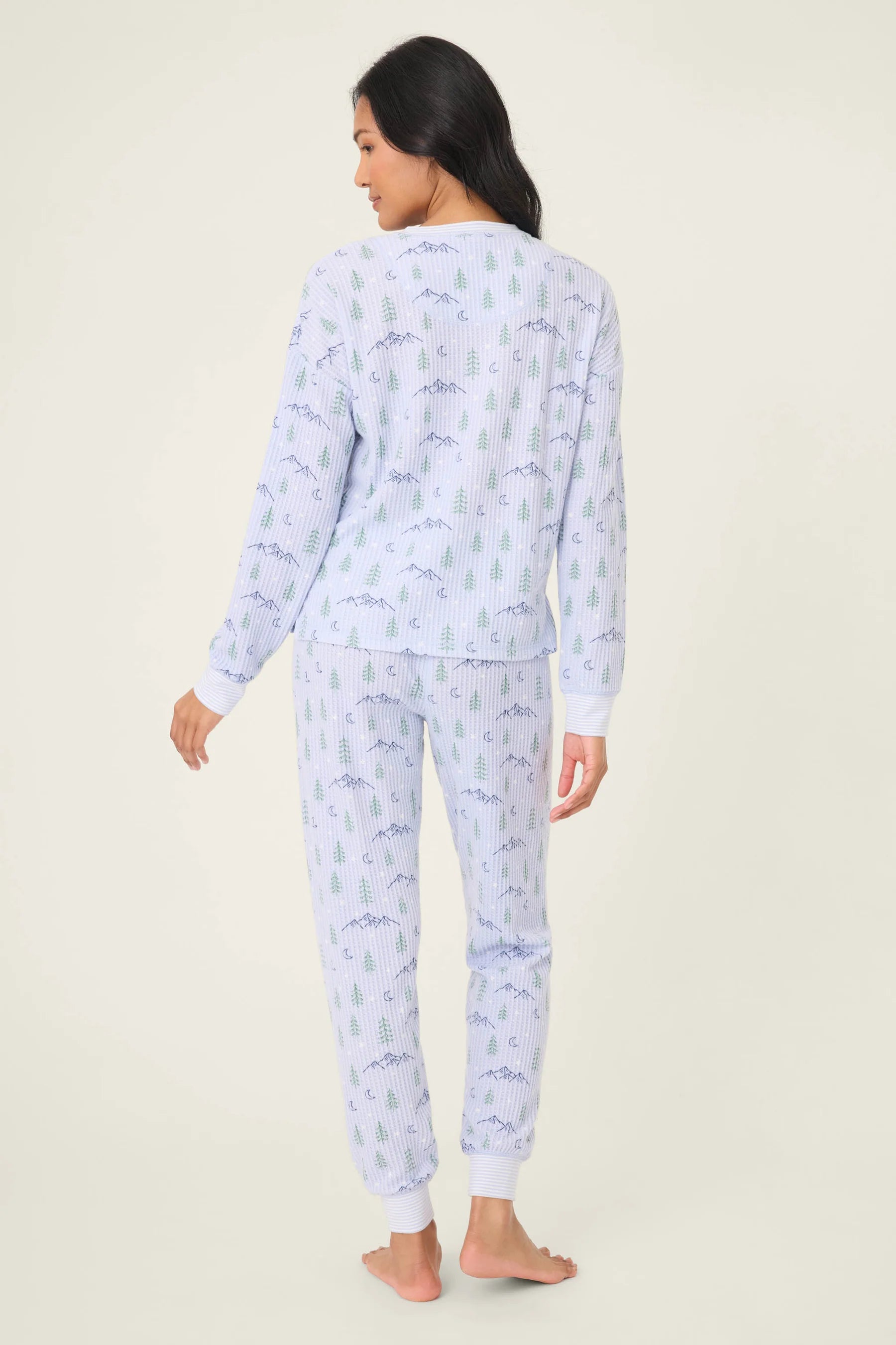 PJ Salvage Ski Jammies - Periwinkle