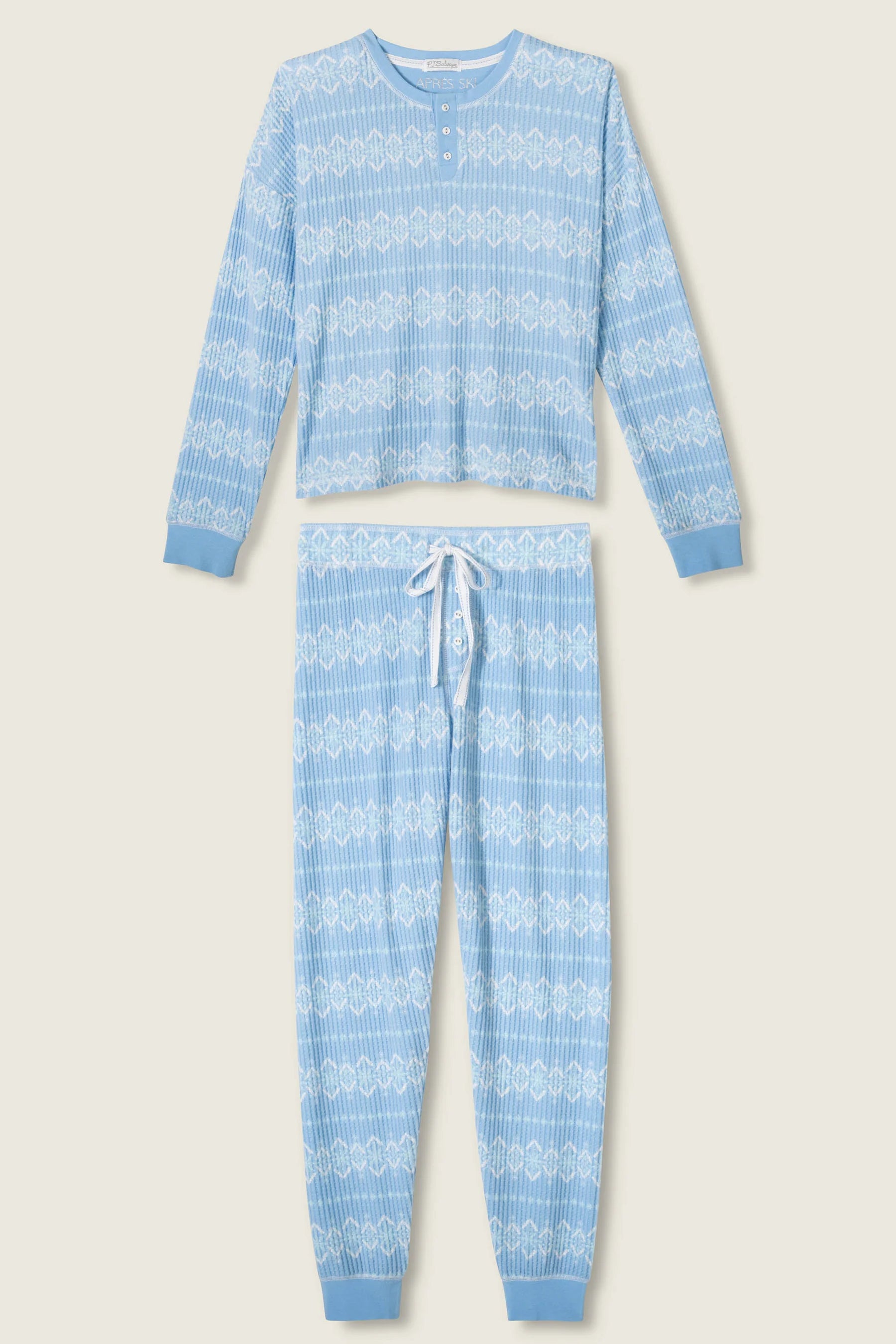 PJ Salvage Ski Jammies - Sea
