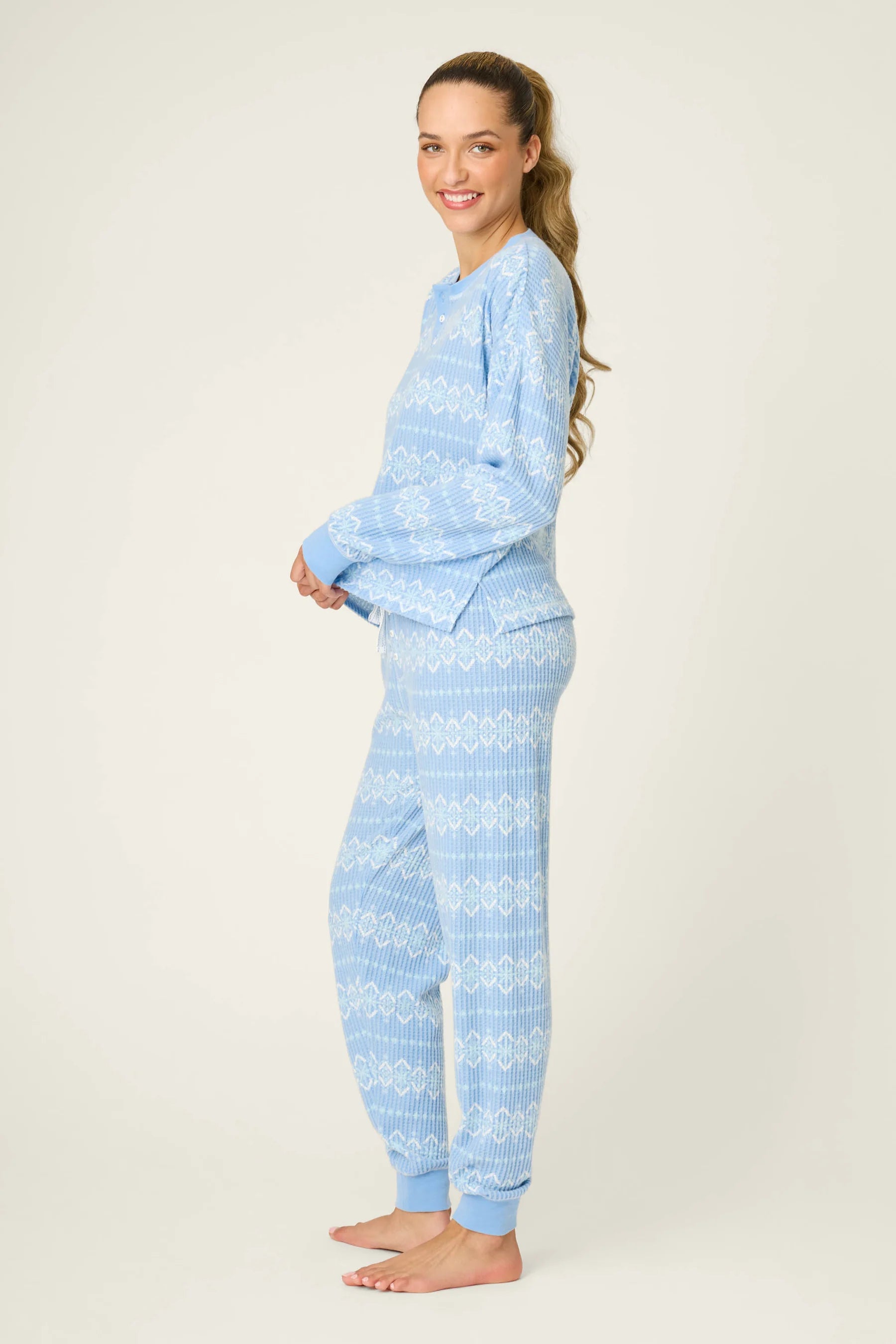 PJ Salvage Ski Jammies - Sea
