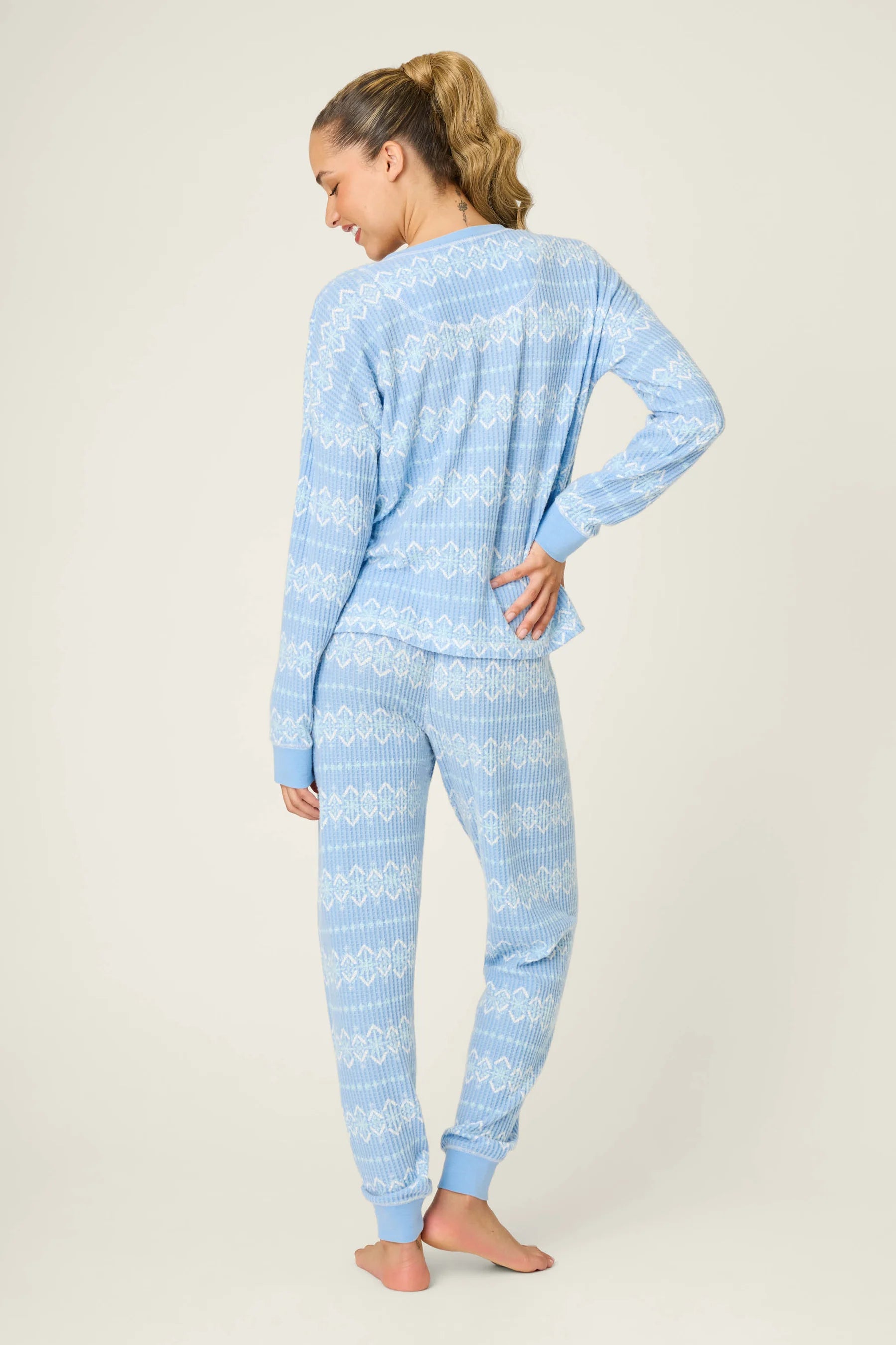 PJ Salvage Ski Jammies - Sea