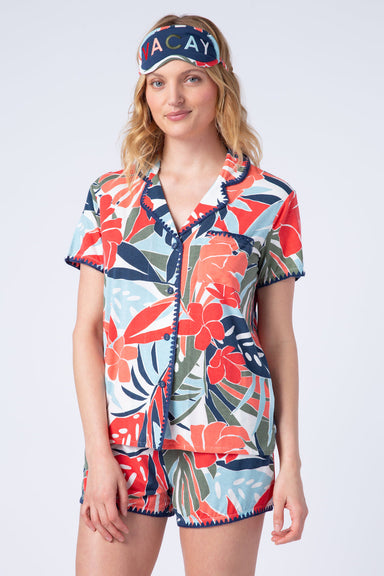 PJ Salvage Tropic Beach PJ Set - Navy Sleepwear - Pajamas by PJ Salvage | Grace the Boutique
