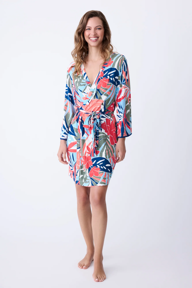 PJ Salvage Tropic Beach Robe - Navy Sleepwear - Other Sleepwear - Robes by PJ Salvage | Grace the Boutique