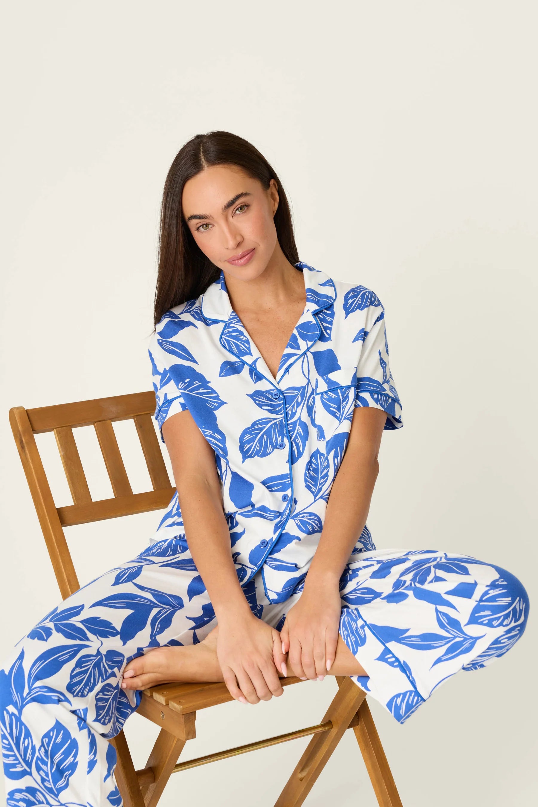 PJ Salvage Whimsy PJ Set - Cobalt