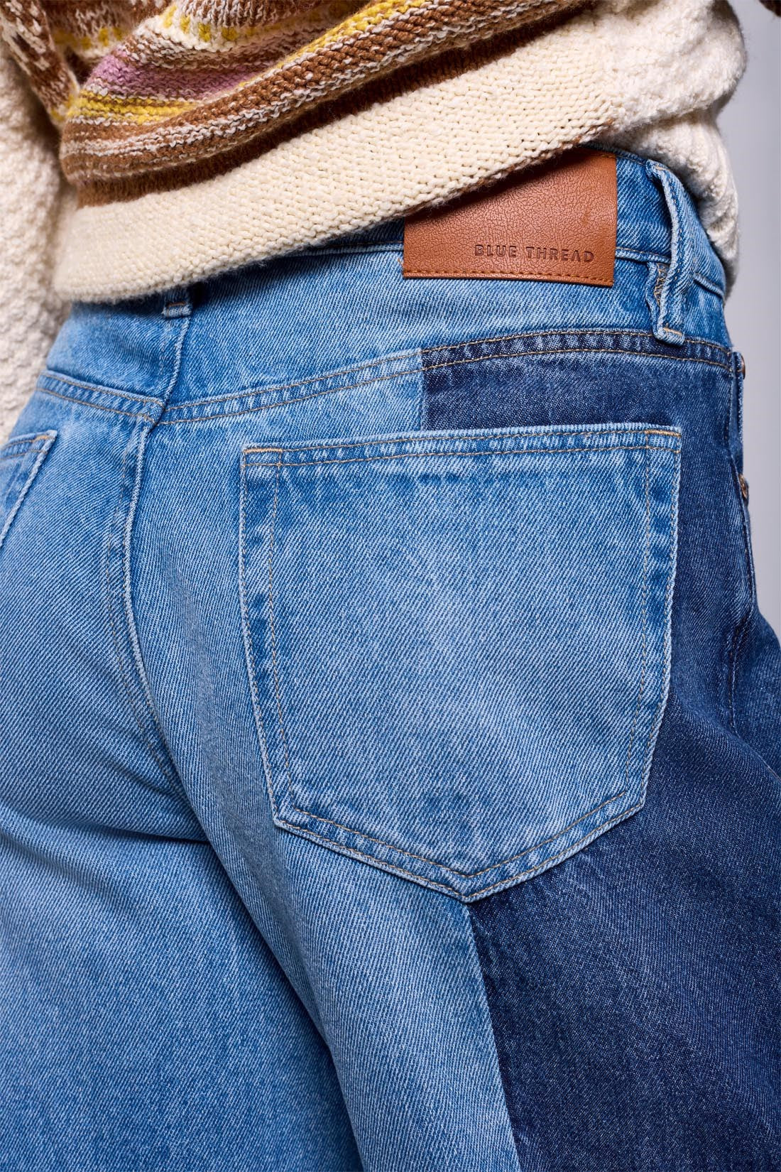 Tribal Brooke Patchwork Denim - Pieces of Blue