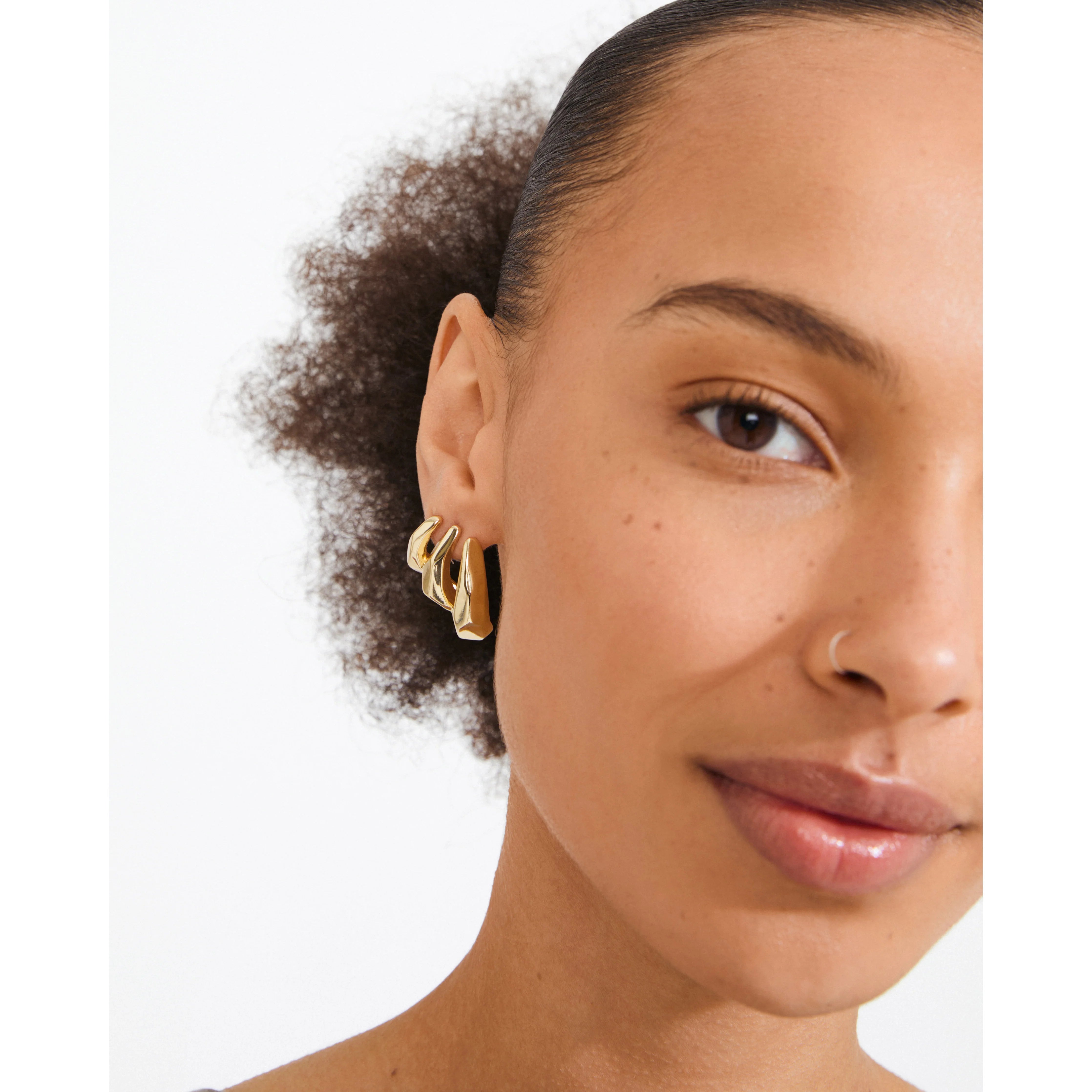 Pilgrim Presence Earrings - Gold