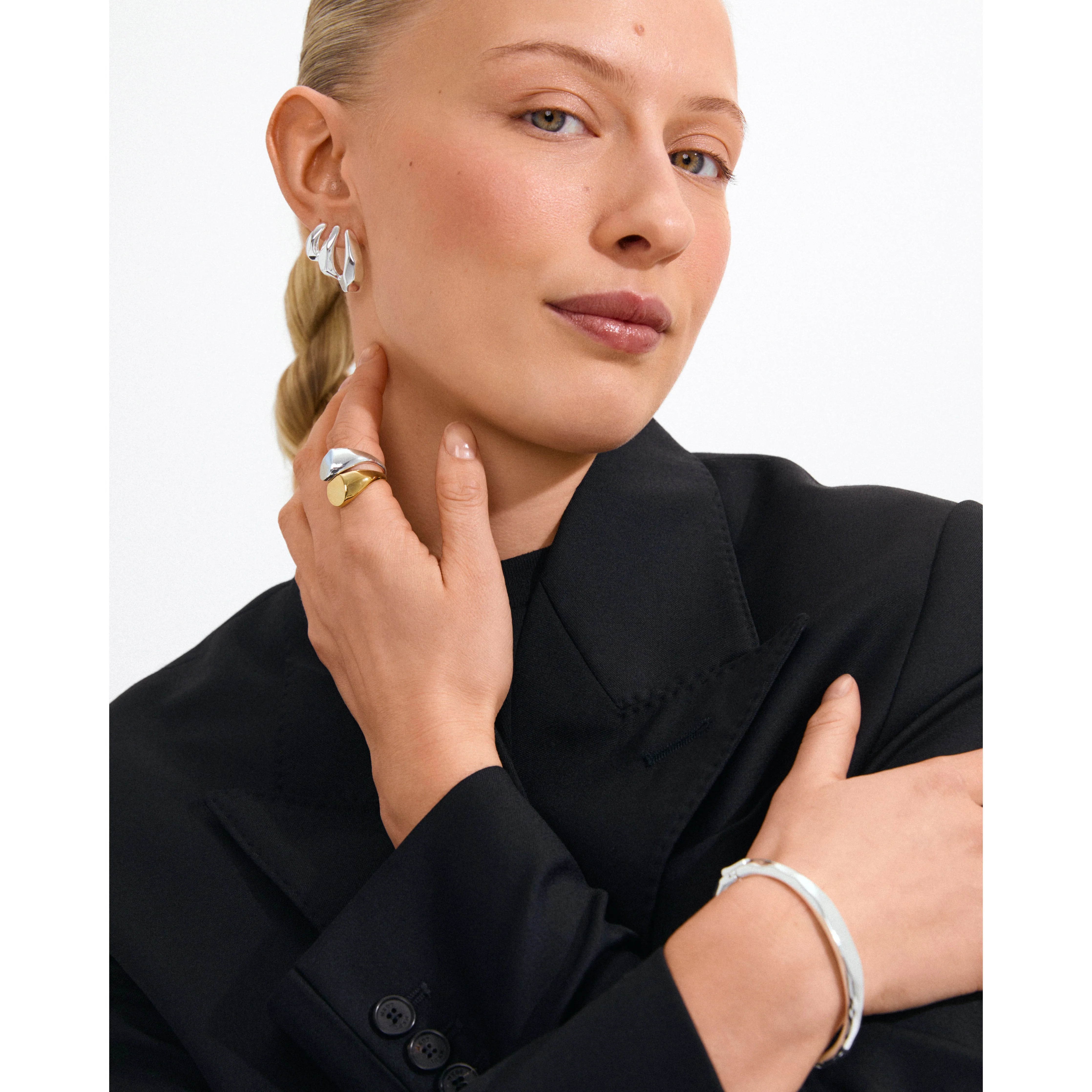 Pilgrim Presence Earrings - Silver