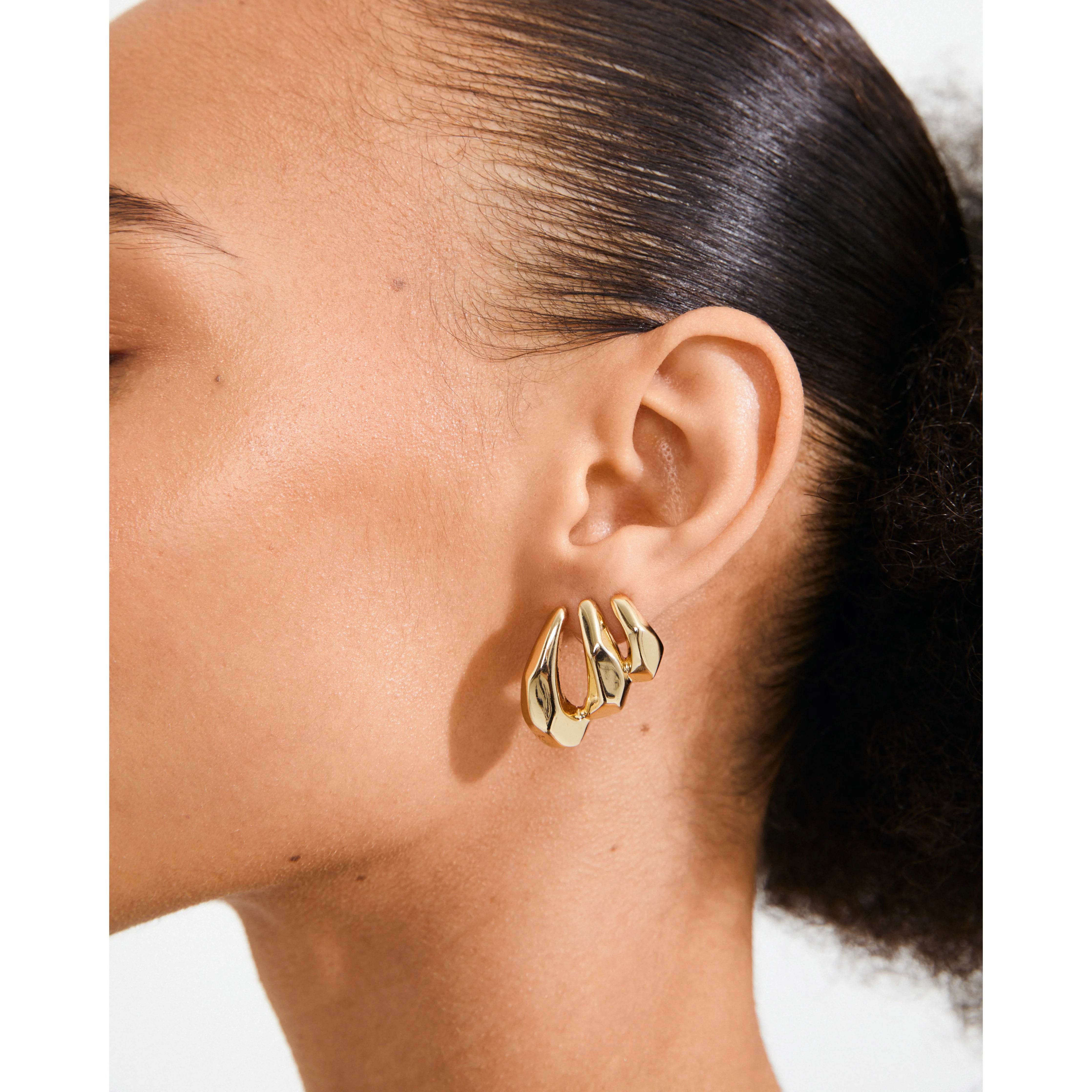 Pilgrim Presence Earrings - Gold