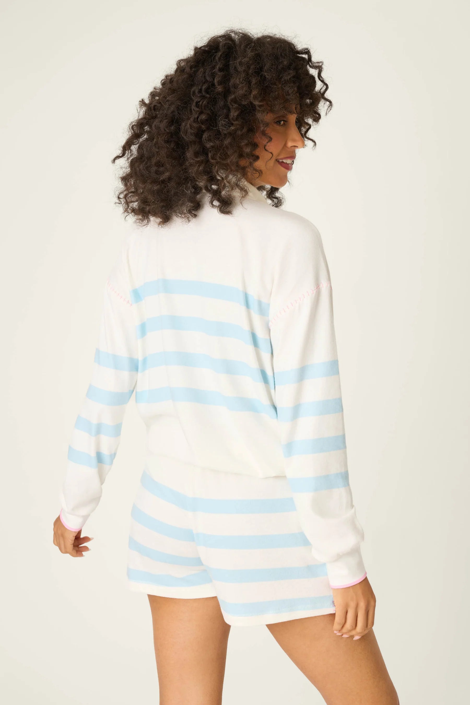 PJ Salvage Pupcation Palms Long Sleeve + Short Set